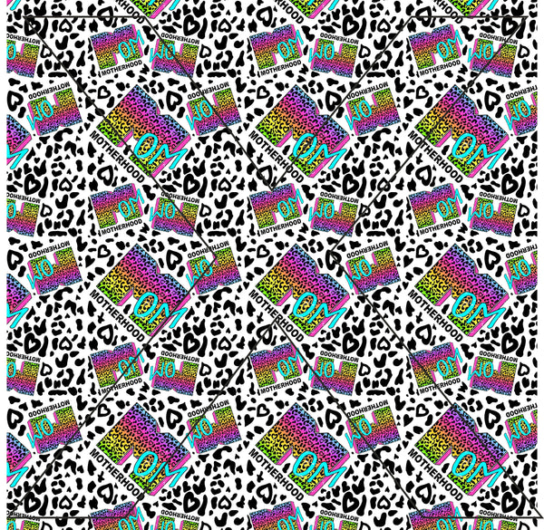 Motherhood Retro - Full Pattern - Vinyl, Sublimation Transfers