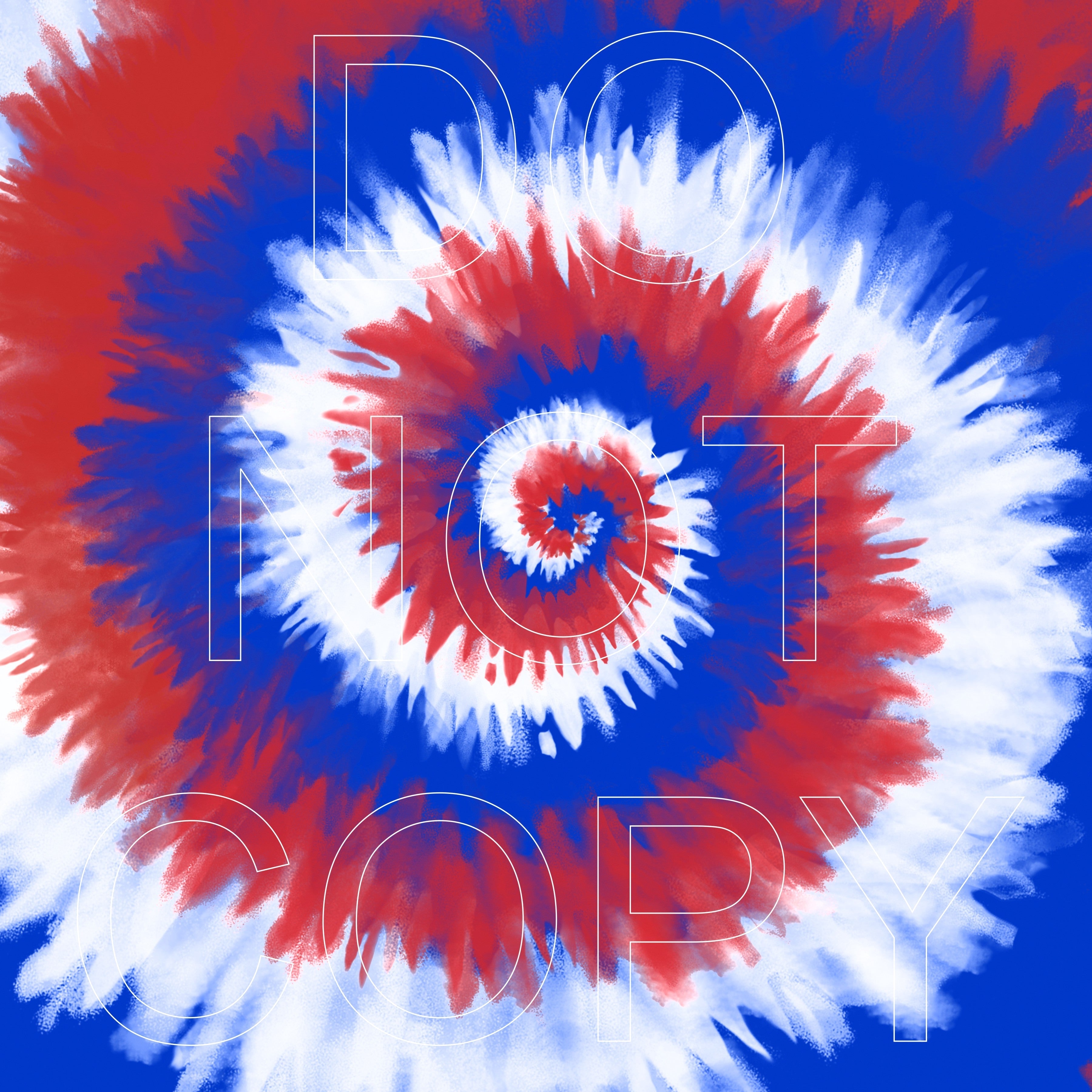 Patriotic Tie Dye Swirl - Full Pattern - Vinyl, Sublimation Transfers