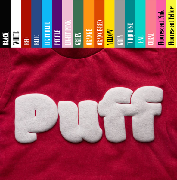 3D Puff HTV - Heat Transfer Vinyl Sheets