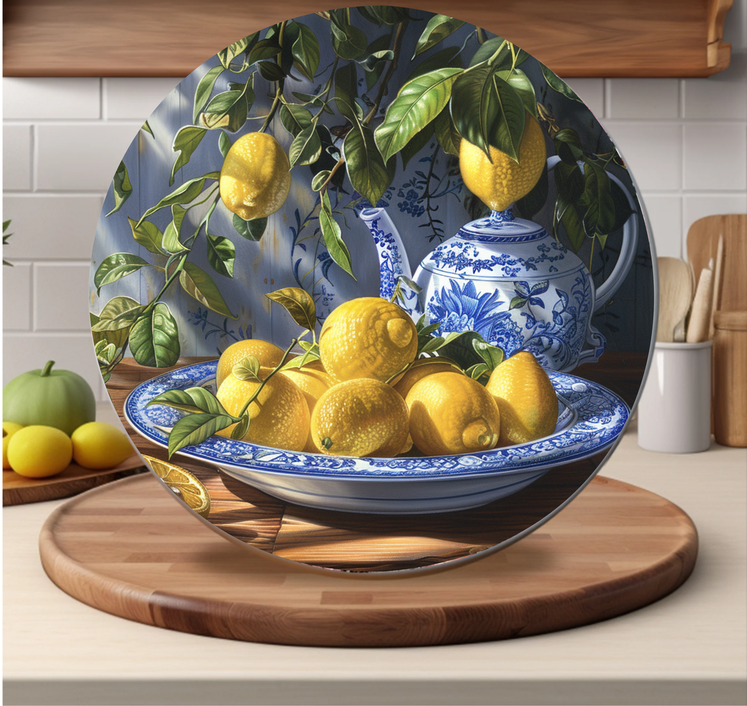 Bowl Of Lemons - Cutting Board - Sublimation Transfer