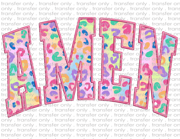 Amen - Waterslide, Sublimation Transfers