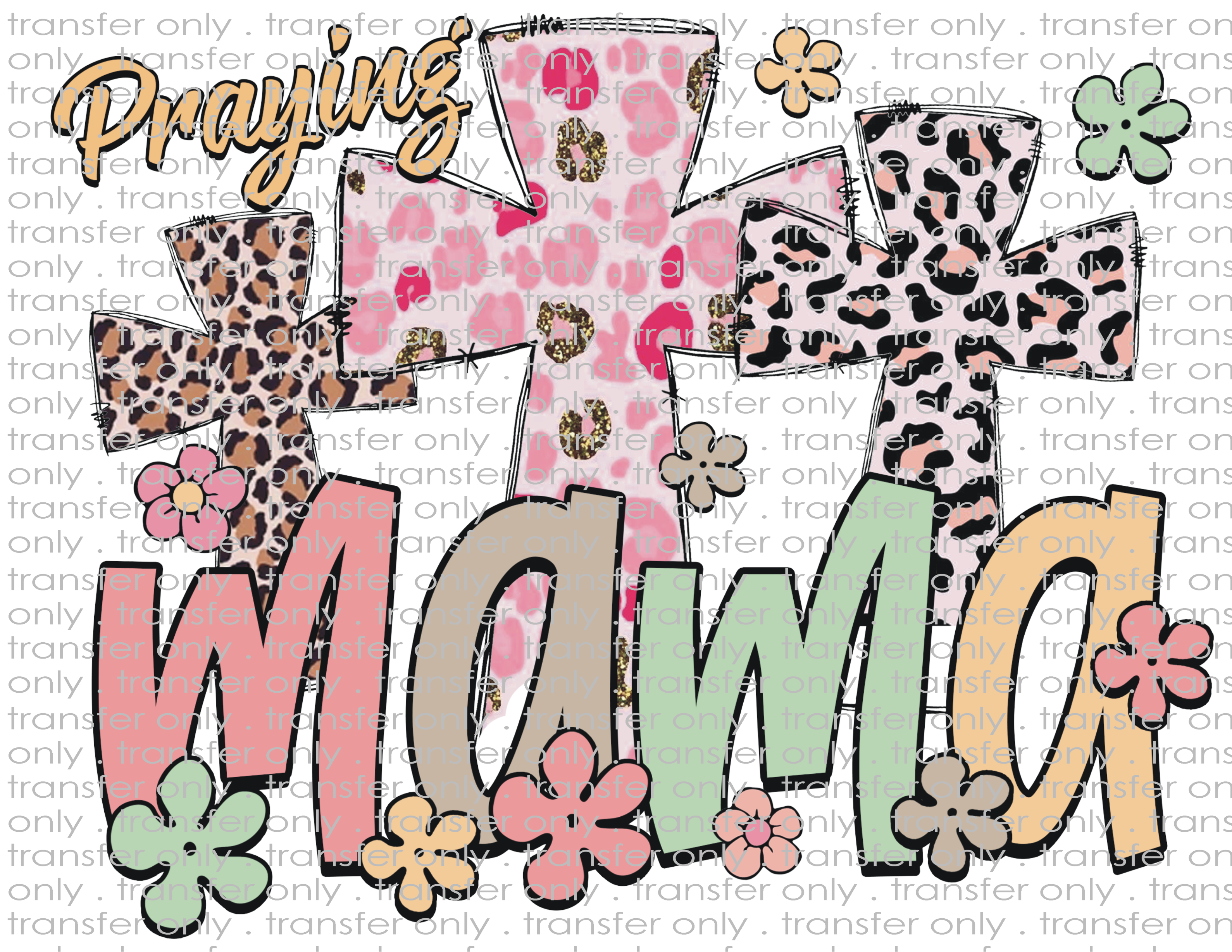 Praying Mama - Waterslide, Sublimation Transfers