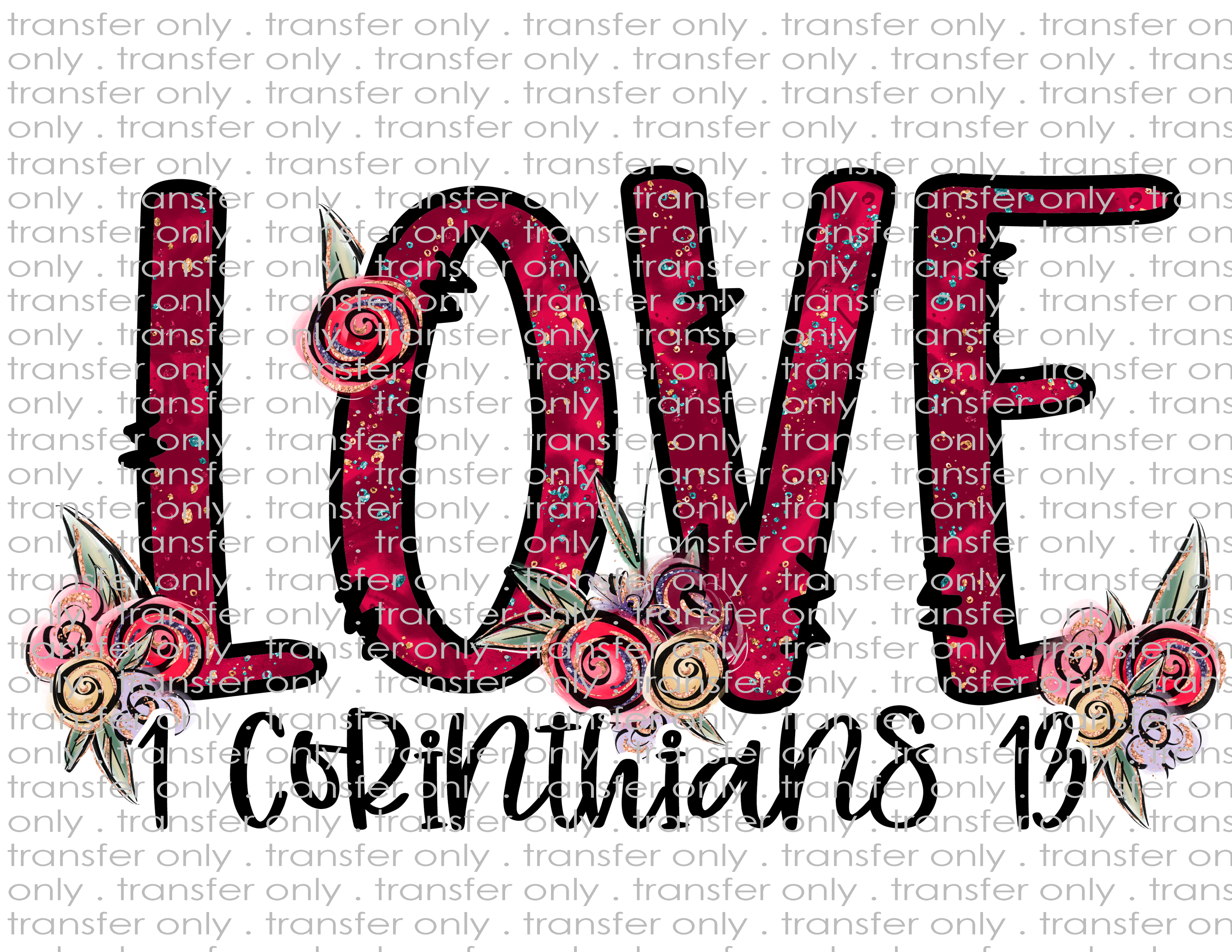 Love - Waterslide, Sublimation Transfers