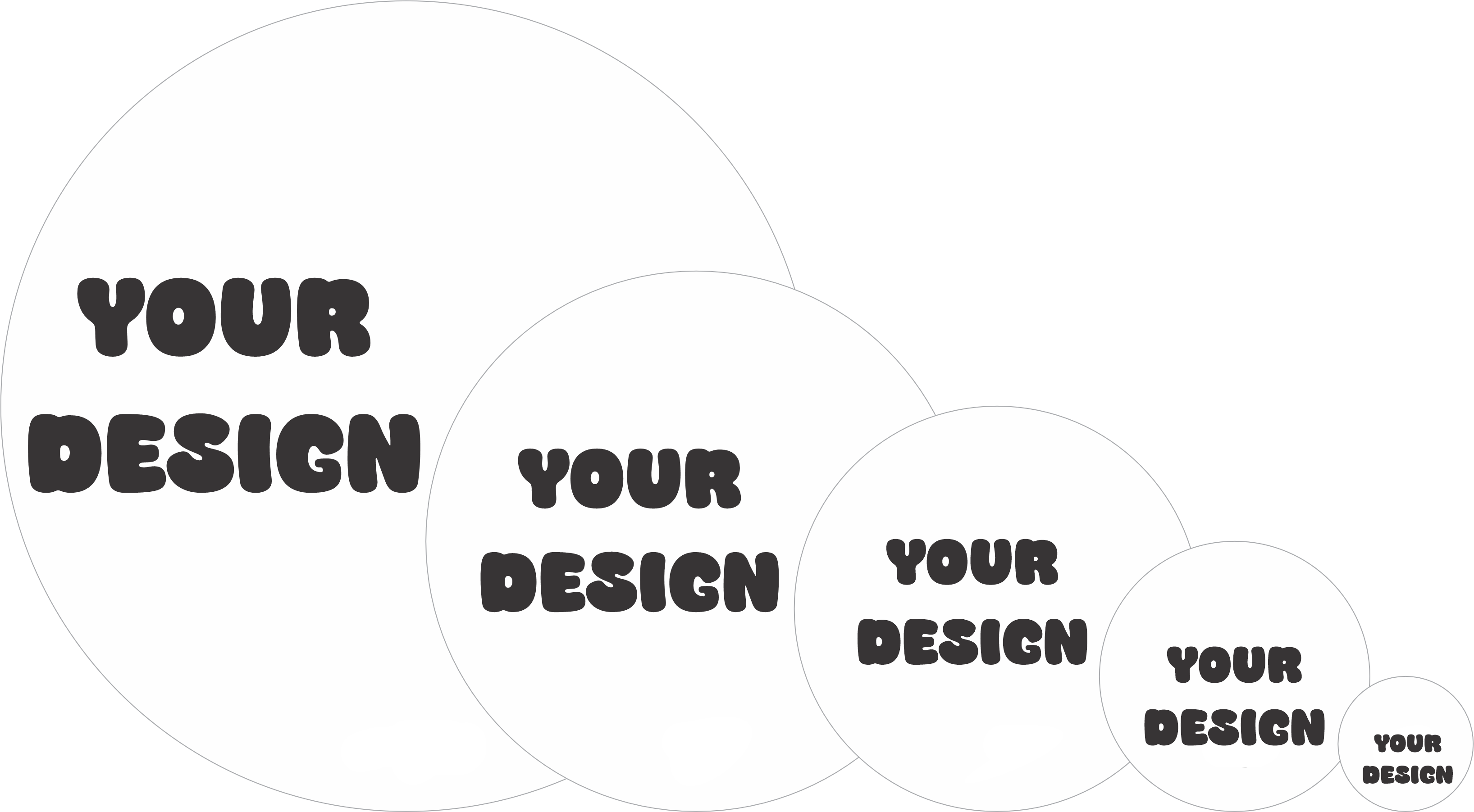 Round Design Transfers - Custom Printing