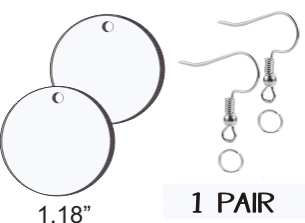 Round Earring Pair - Sublimation Blanks