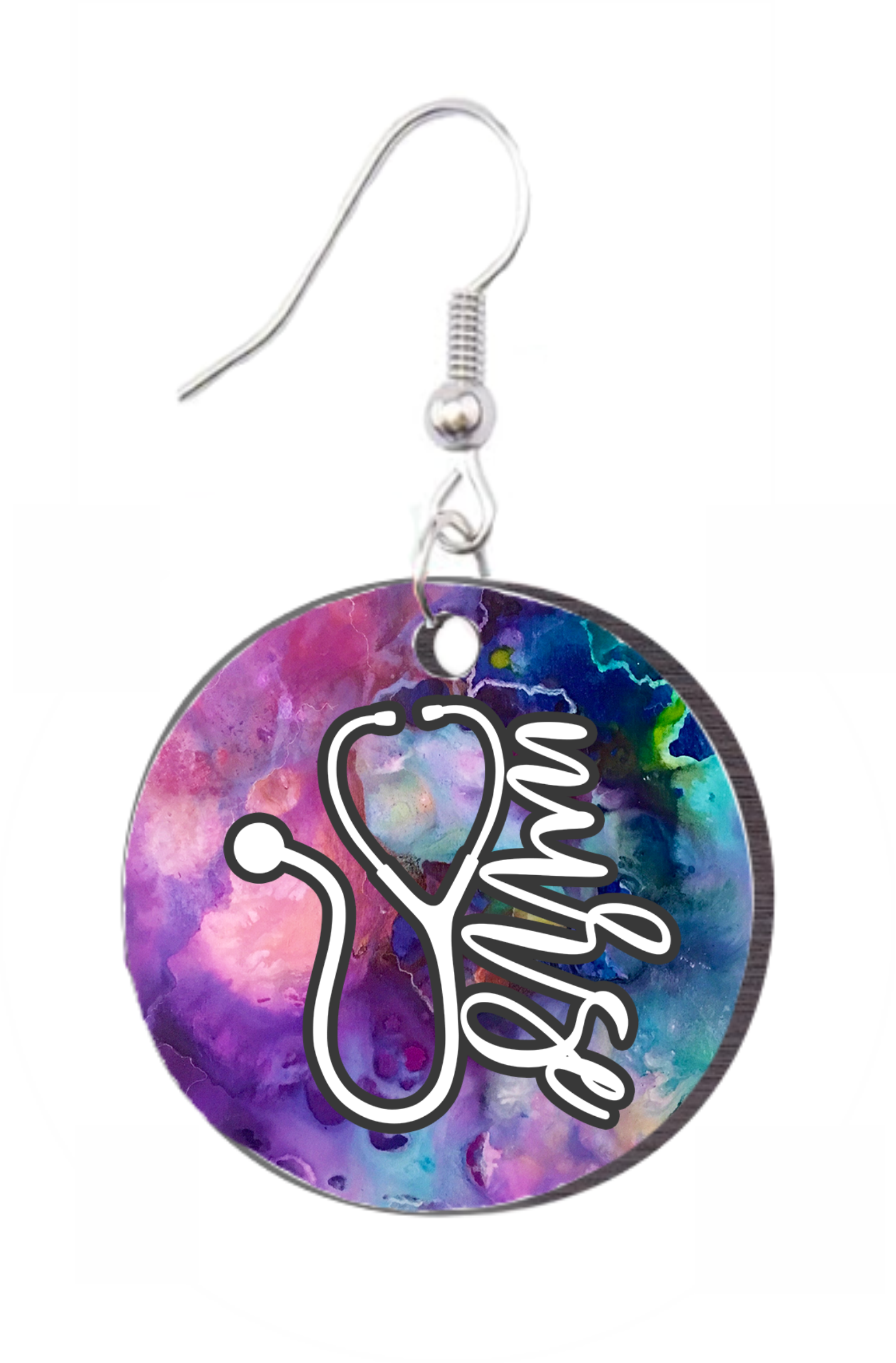 Nurse - Round Earring Design