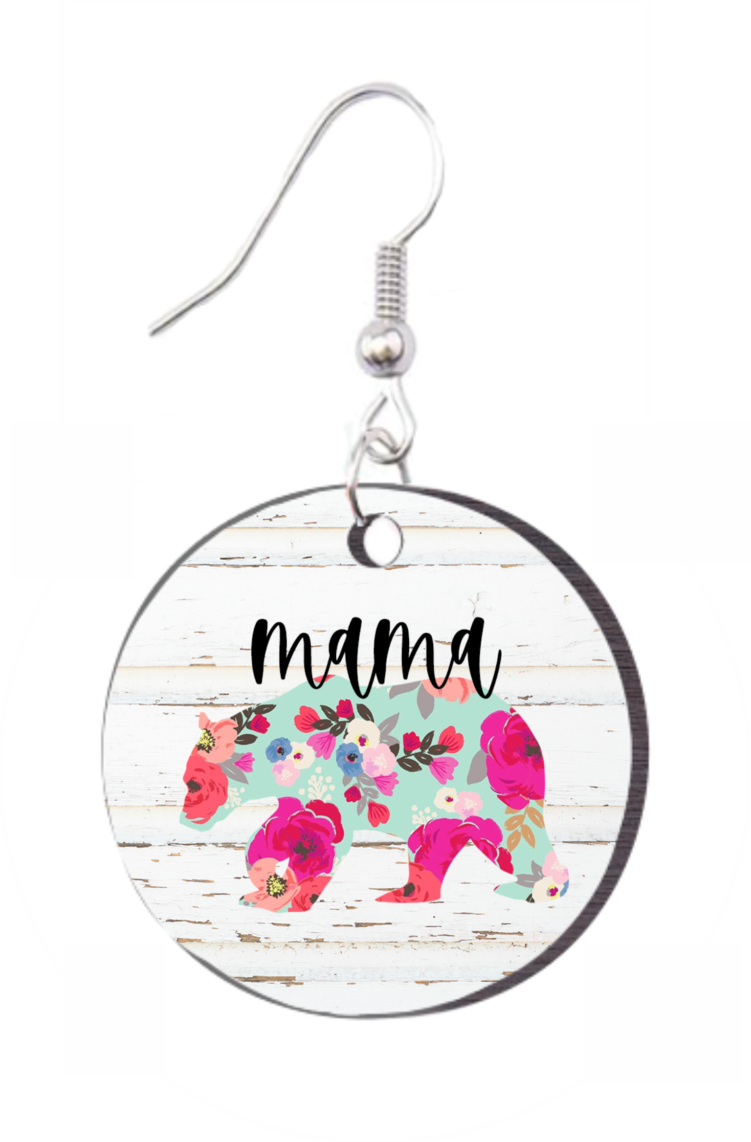 Mama Bear - Round Earring Design