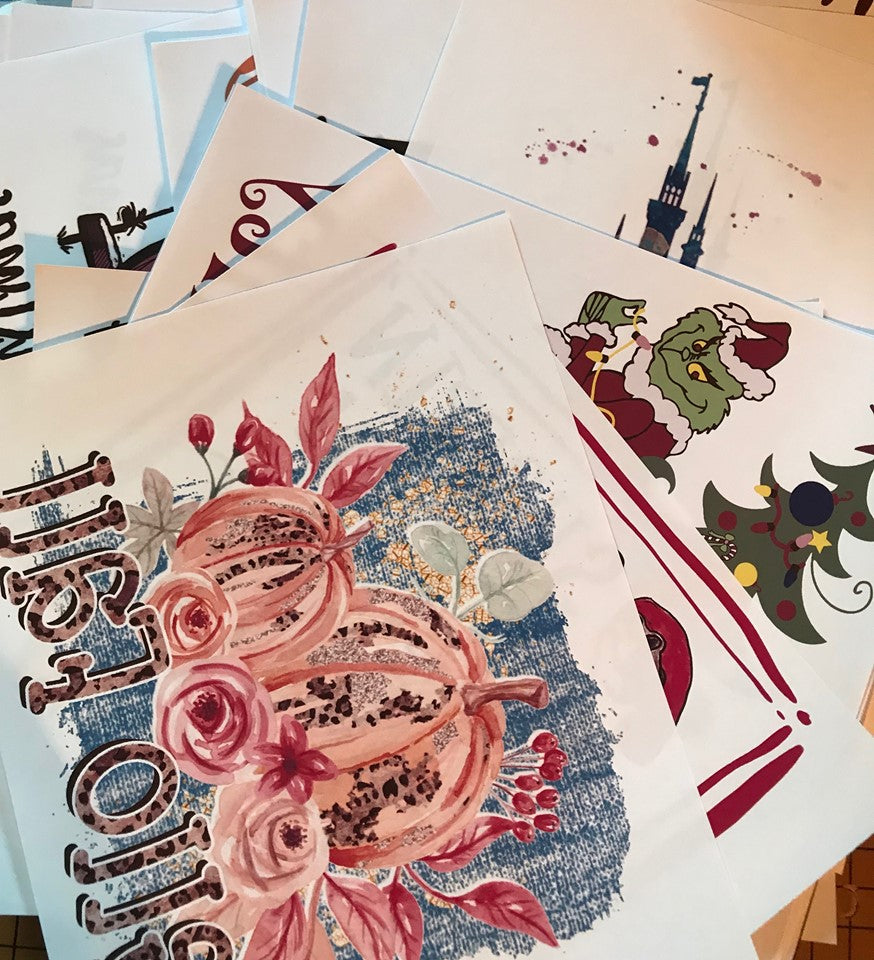 Sublimation Transfer - Choose Size - Grab Bag