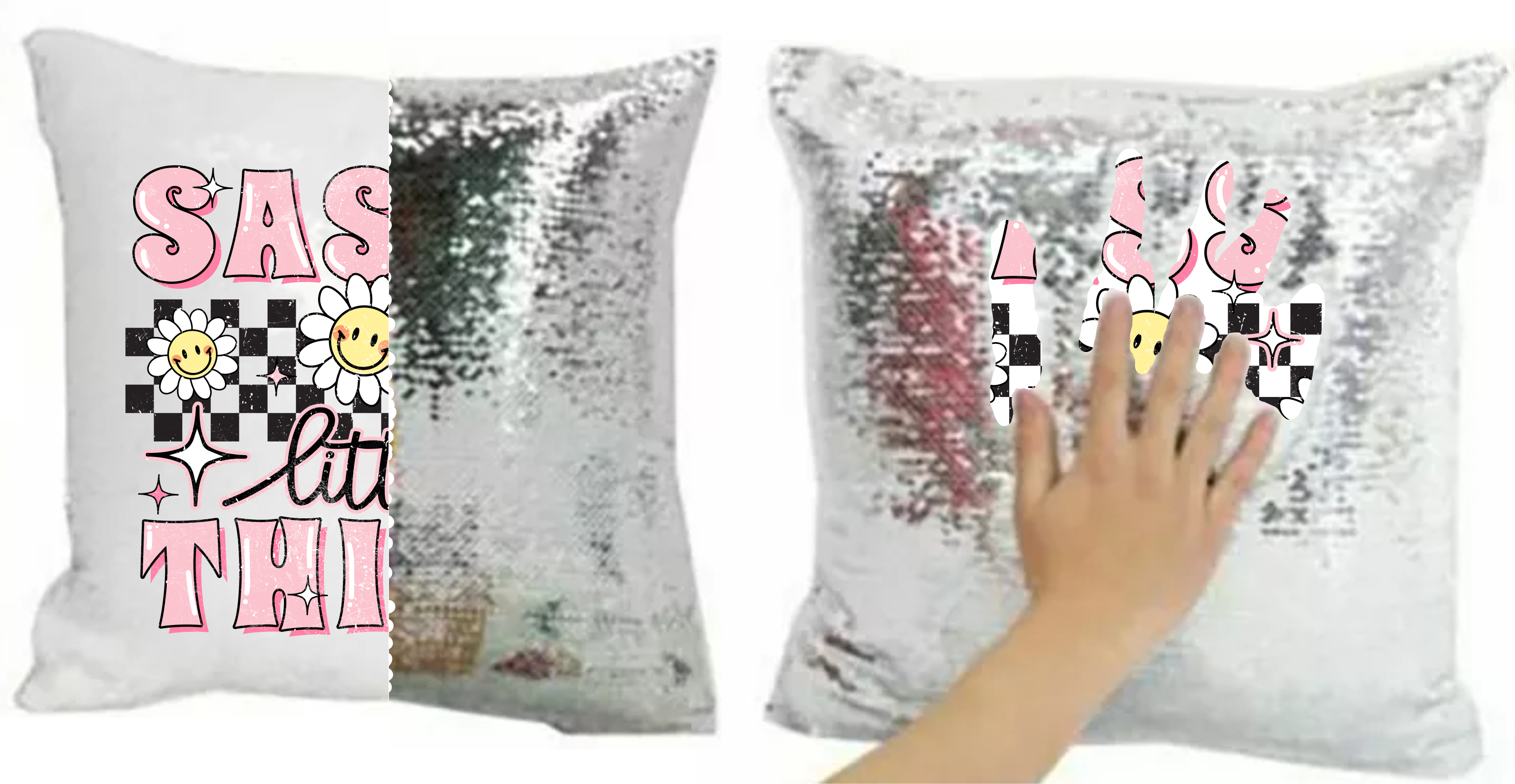 16" Pillow Cover - Sequin -  Sublimation Blank