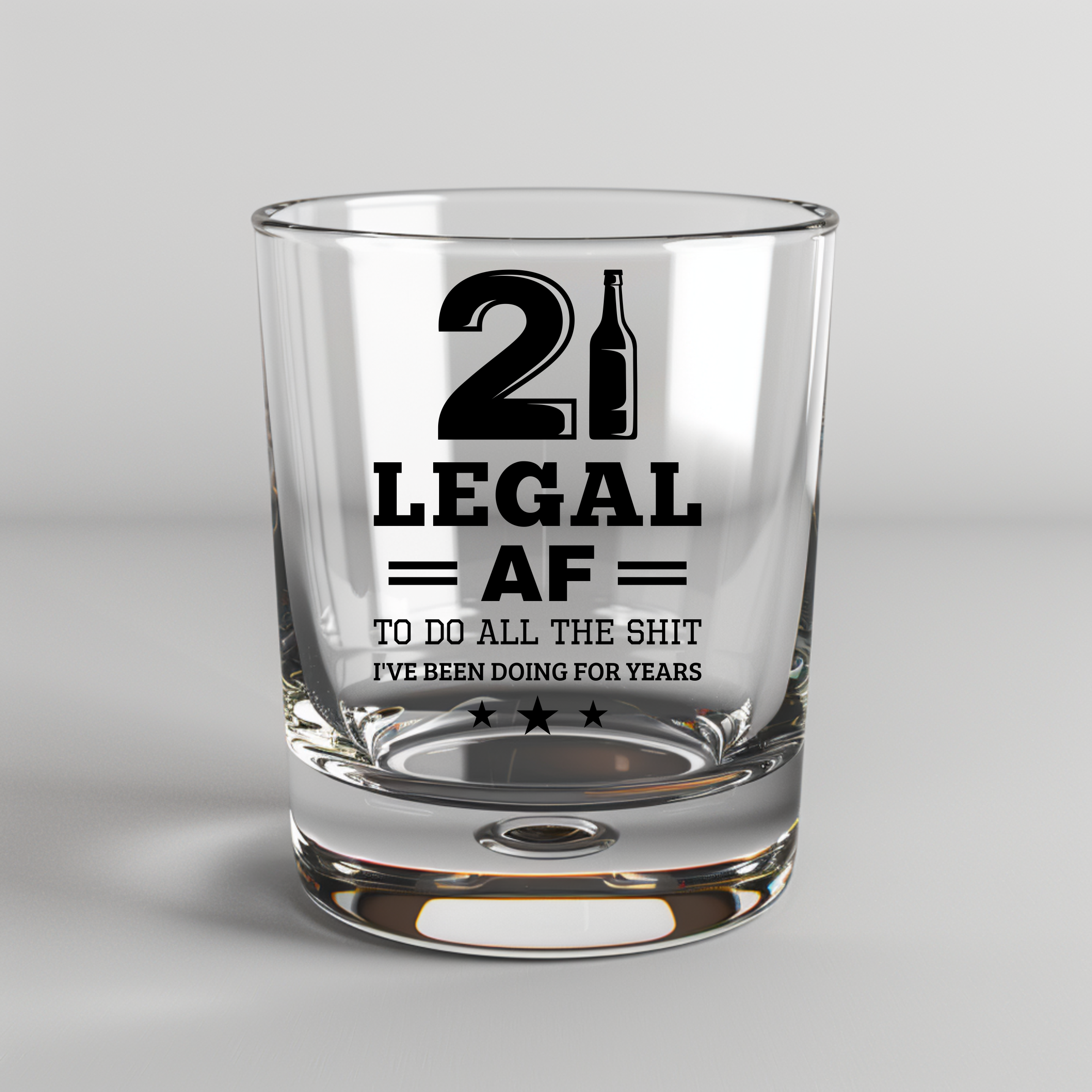 21 Legal AF - To Do All The Shit I Been Doing For Years -  UV DTF Decal