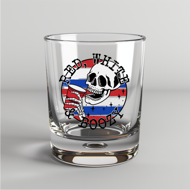 Red White & Boozy -  UV DTF Decal