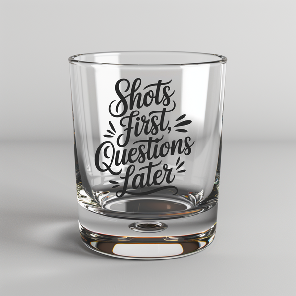 Shots First, Questions Later -  UV DTF Decals