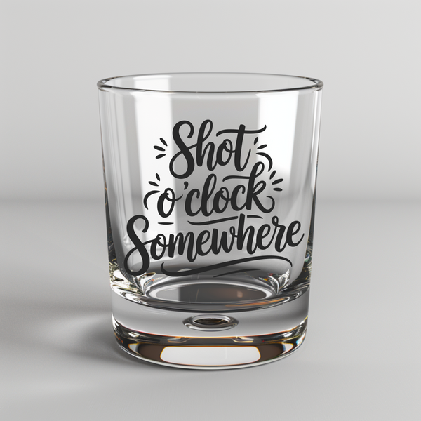 Shot o'clock Somewhere -  UV DTF Decals
