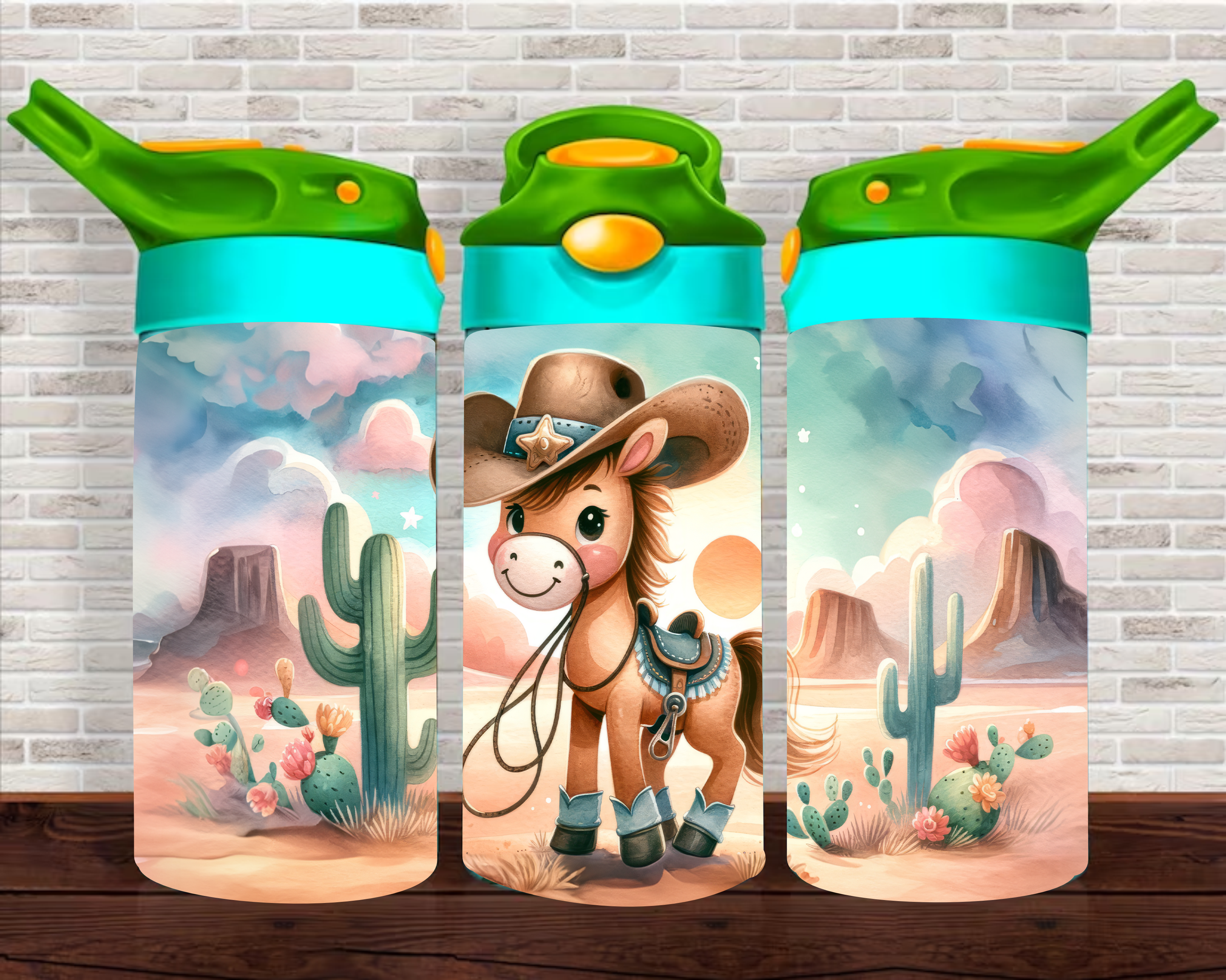 Happy Horse - 12 oz Tumbler Wrap Sublimation Transfers