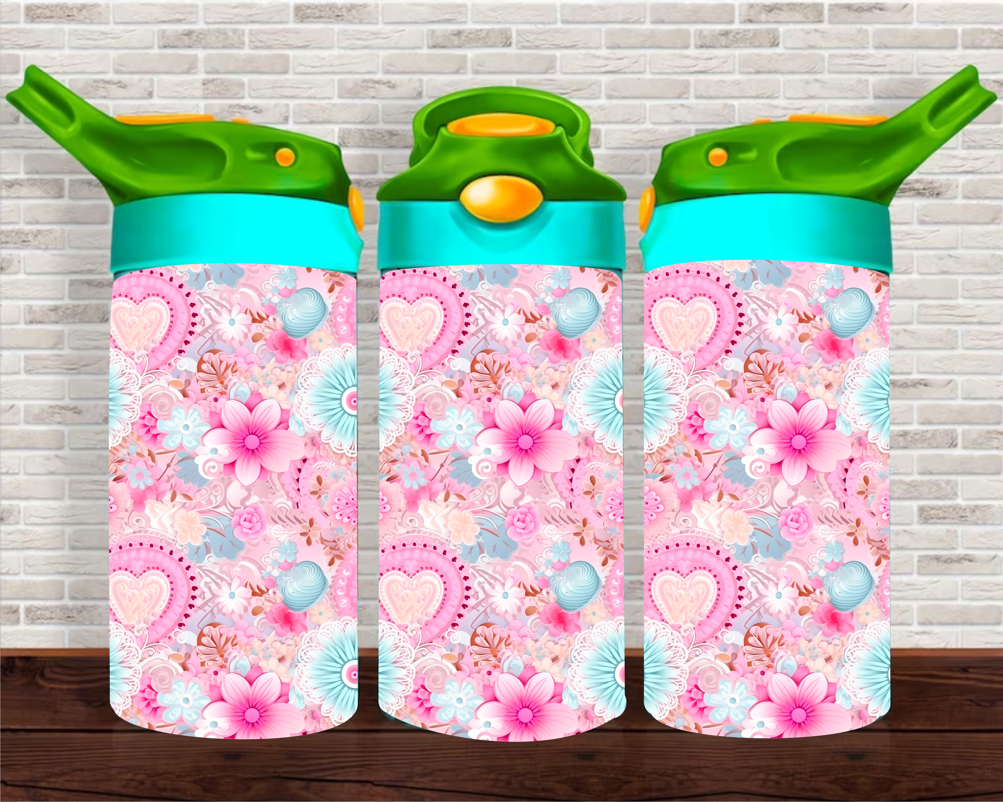Pop Floral - 12 oz Tumbler Wrap Sublimation Transfers