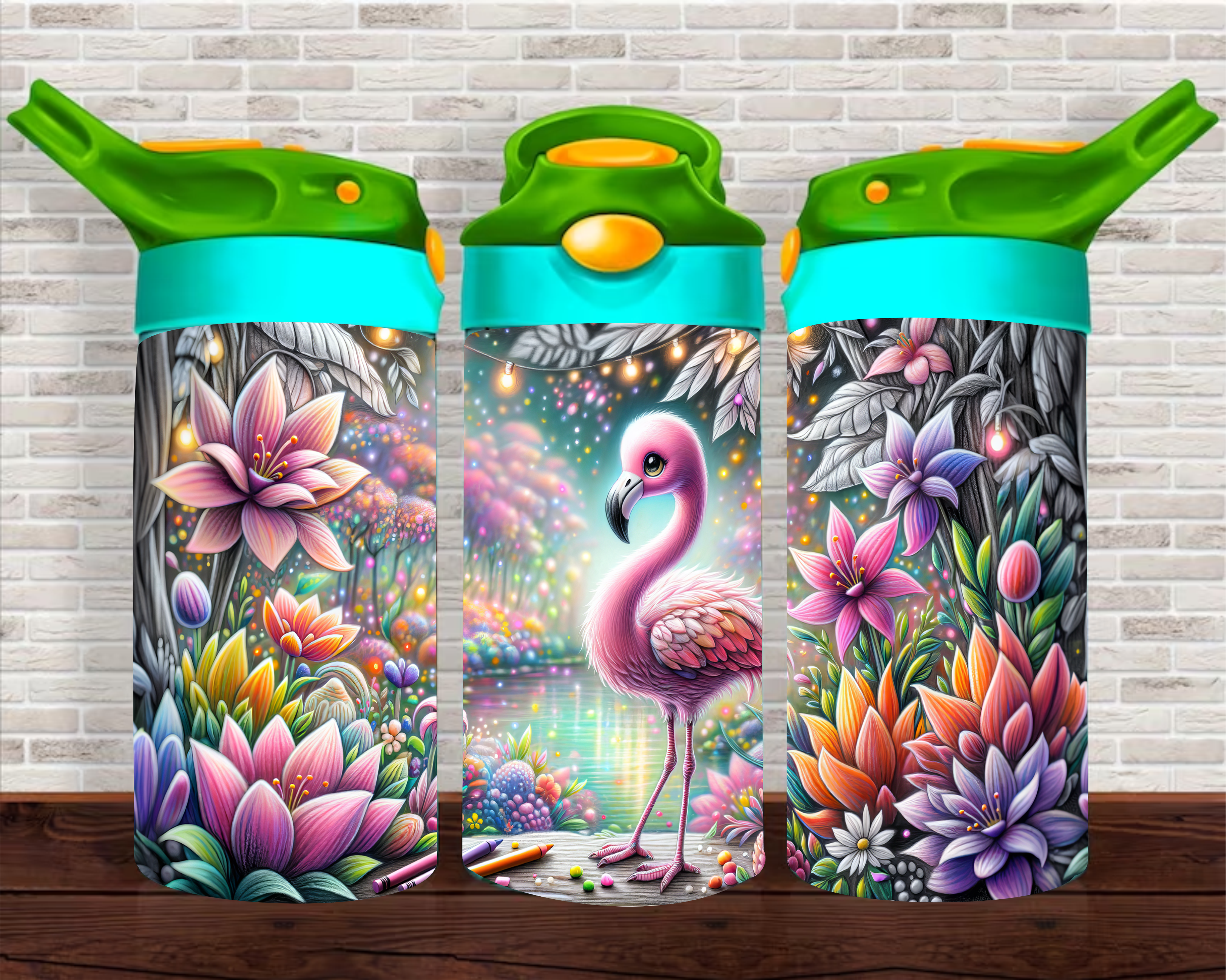 Flamingo Baby - 12 oz Tumbler Wrap Vinyl Transfers