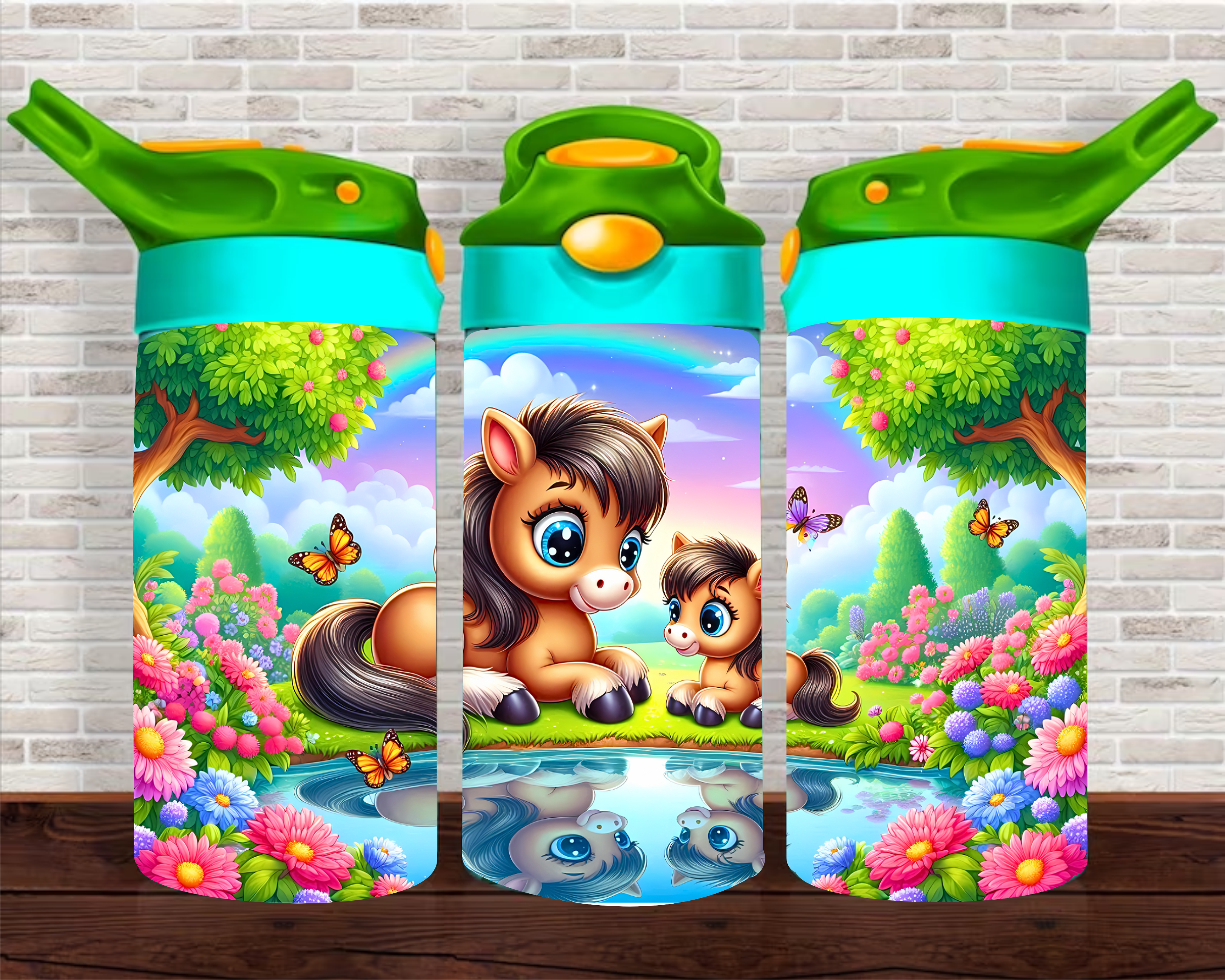 Mama & Baby Horse - 12 oz Tumbler Wrap Sublimation Transfers