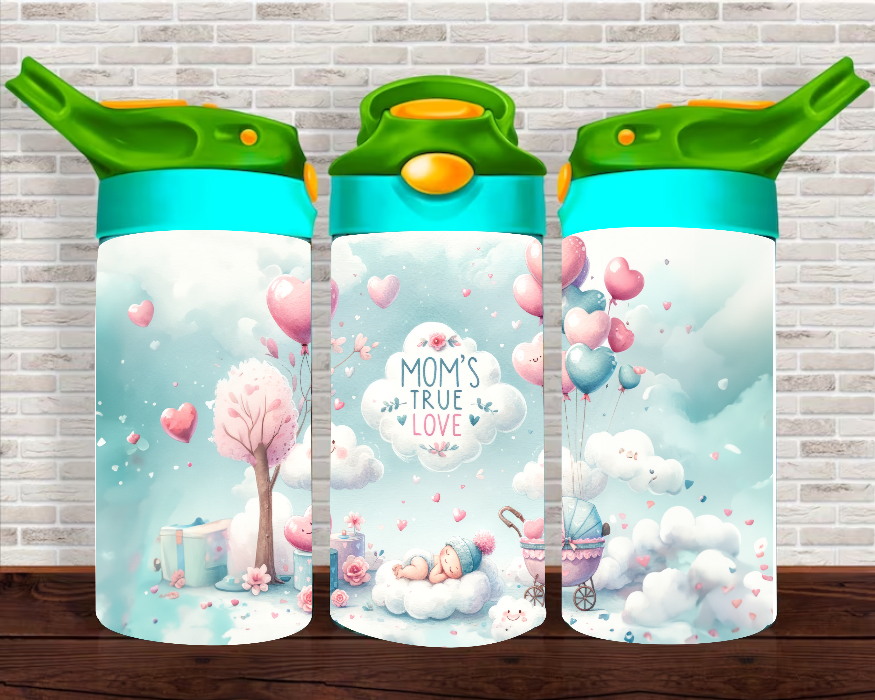 Mom's True Love - 12 oz Tumbler Wrap Vinyl Transfers