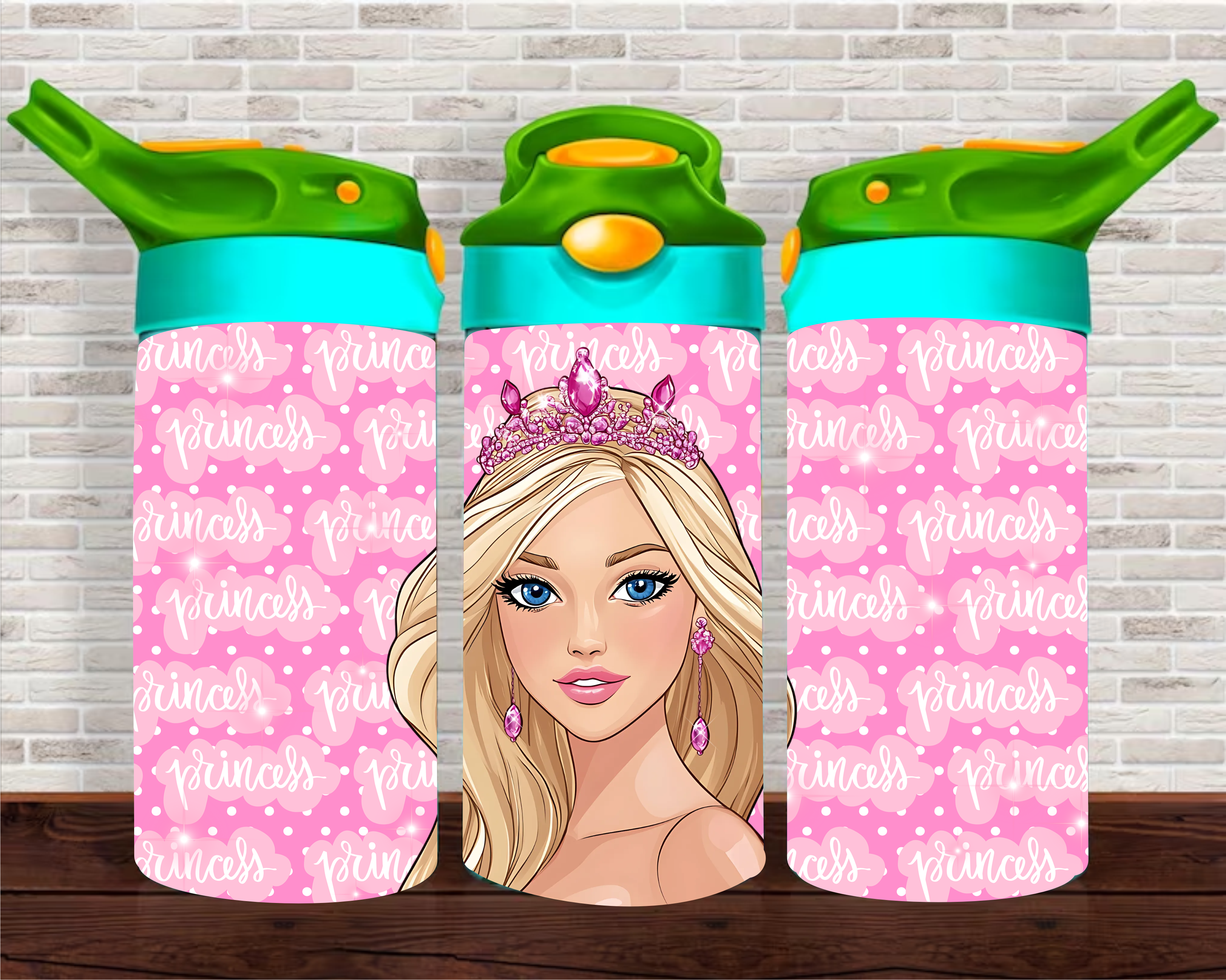 Princess - 12 oz Tumbler Wrap Sublimation Transfers