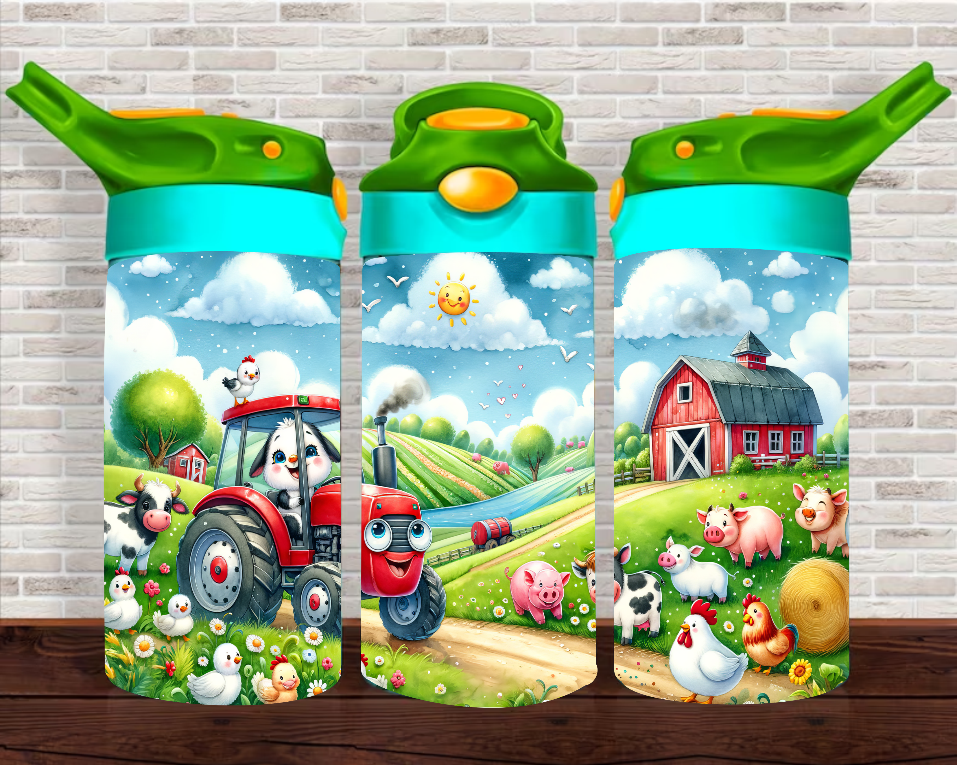 Happy Farm - 12 oz Tumbler Wrap Vinyl Transfers