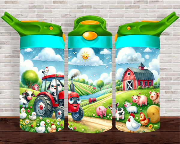 Happy Farm - 12 oz Tumbler Wrap Vinyl Transfers