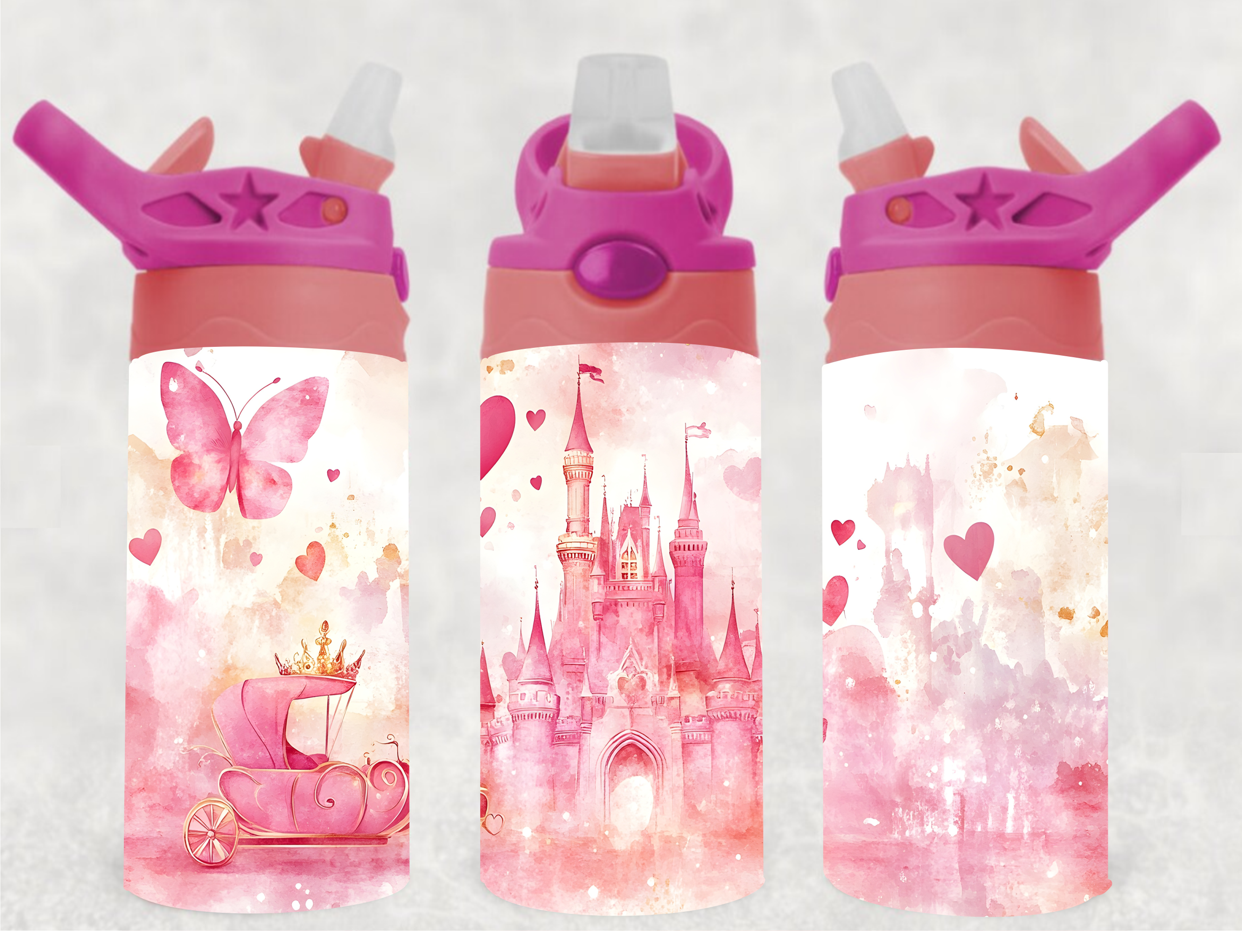 Fairytale Castle - 12 oz Tumbler Wrap - Vinyl Transfers