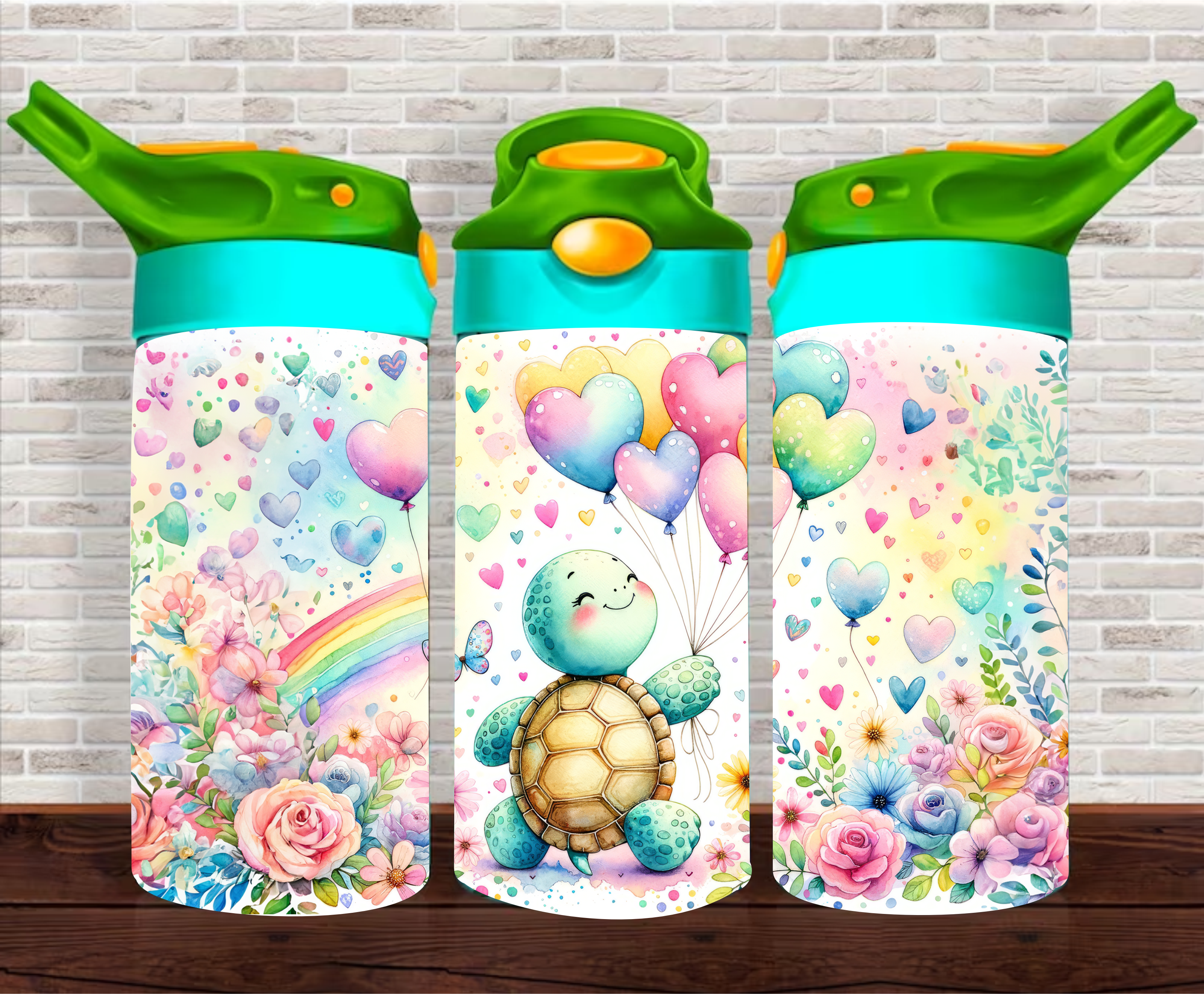 Adorable Turtle - 12 oz Tumbler Wrap Sublimation Transfers