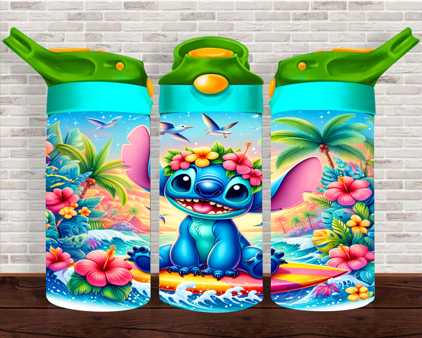 Aloha Character - 12 oz Tumbler Wrap - Vinyl Transfers