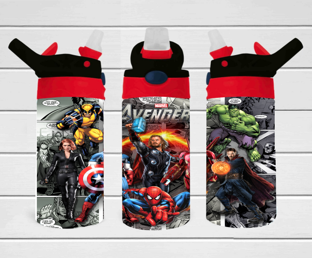 Character Heroes - 12 oz Tumbler Wrap Sublimation Transfers
