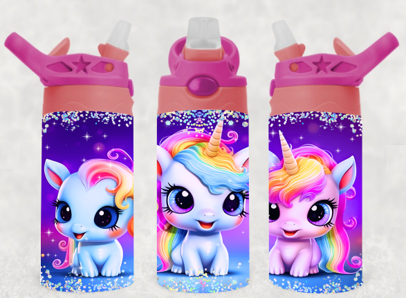 Baby Unicorns - 12 oz Tumbler Wrap - Vinyl Transfers