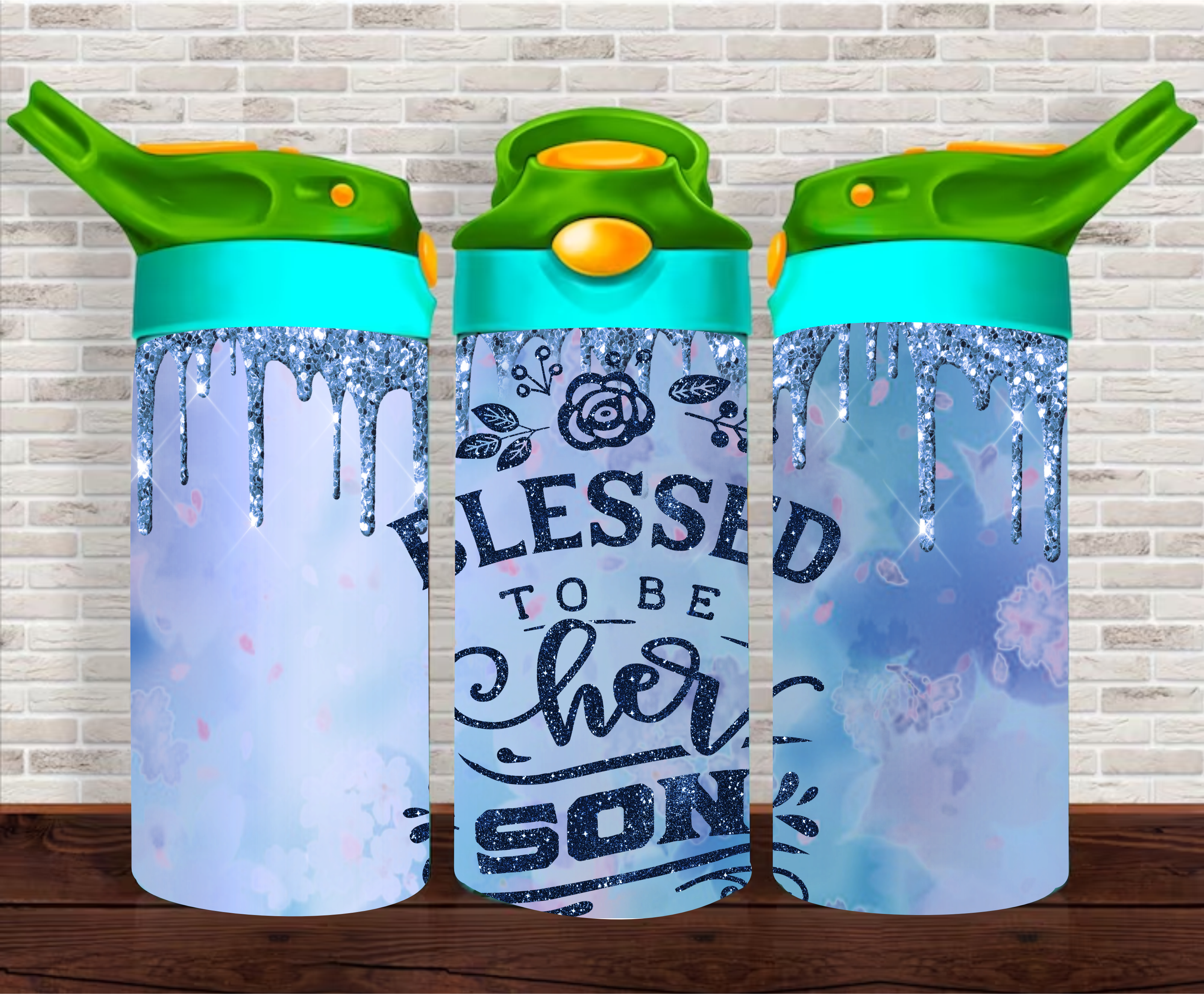 Blessed To Be Her Son - 12 oz Tumbler Wrap Sublimation Transfers