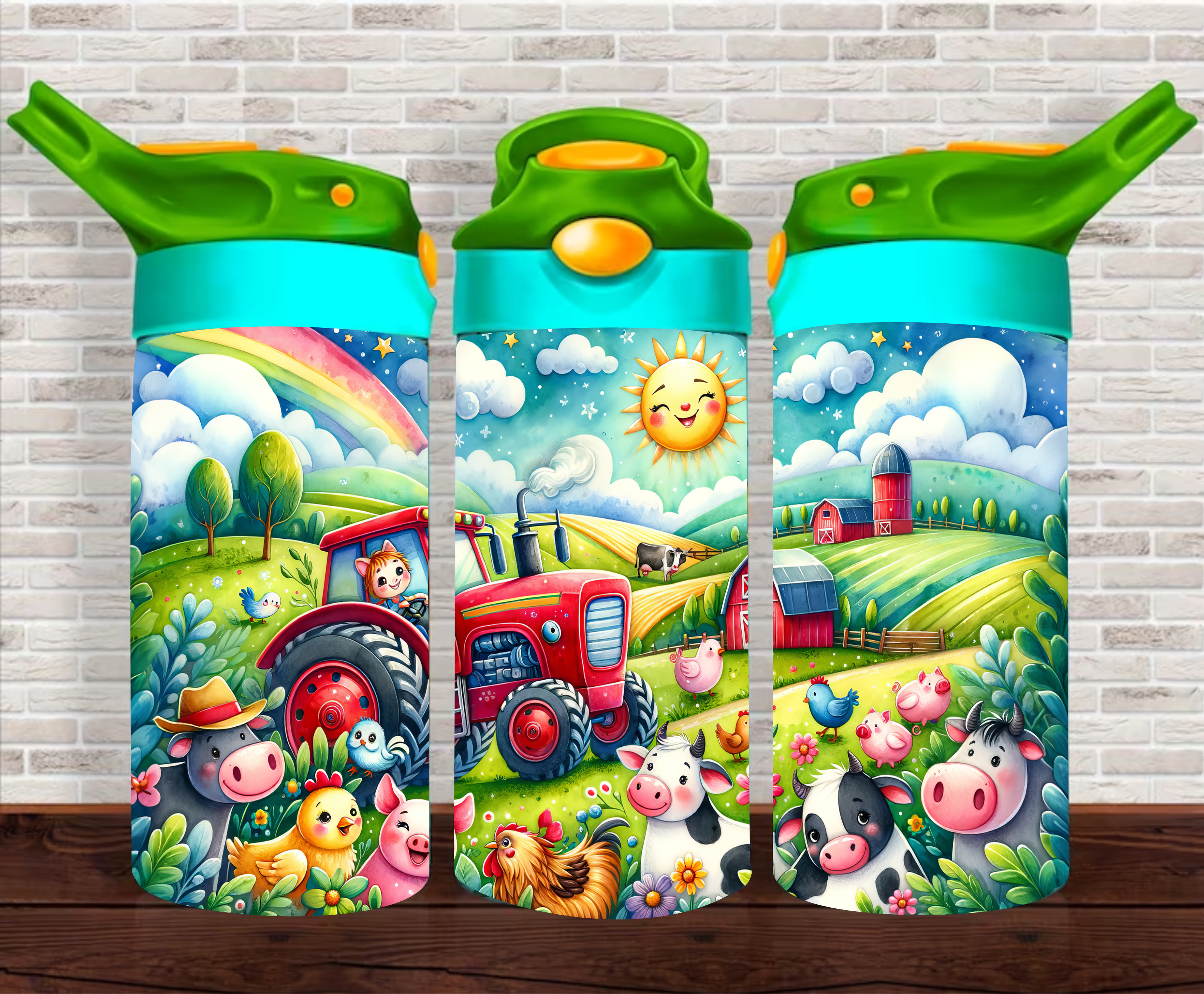 Farm Animals - 12 oz Tumbler Wrap Sublimation Transfers