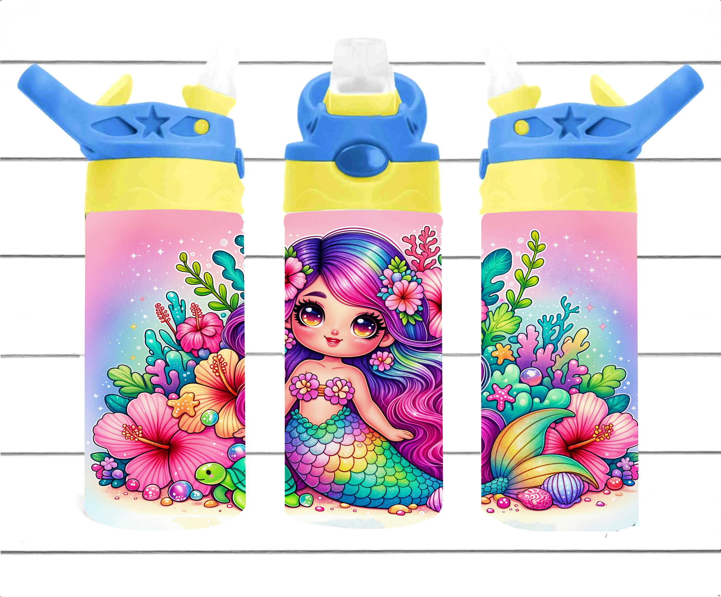 Mermaid - 12 oz Tumbler Wrap Sublimation Transfers