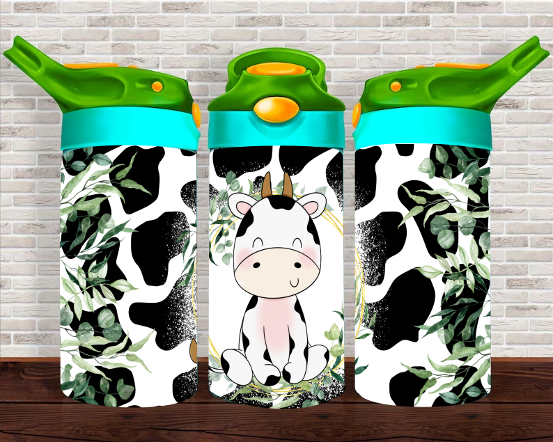 Cute Cow - 12 oz Tumbler Wrap Sublimation Transfers