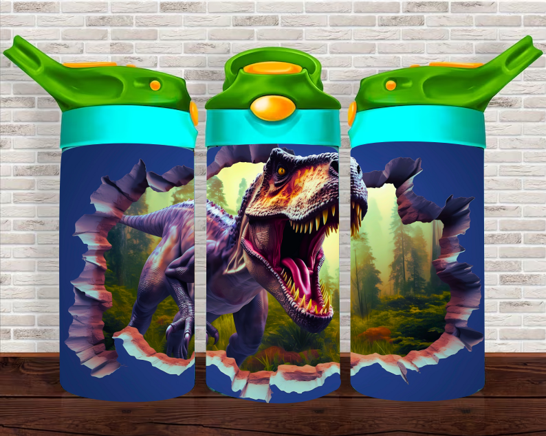 Dinosaur - 12 oz Tumbler Wrap - Vinyl Transfers
