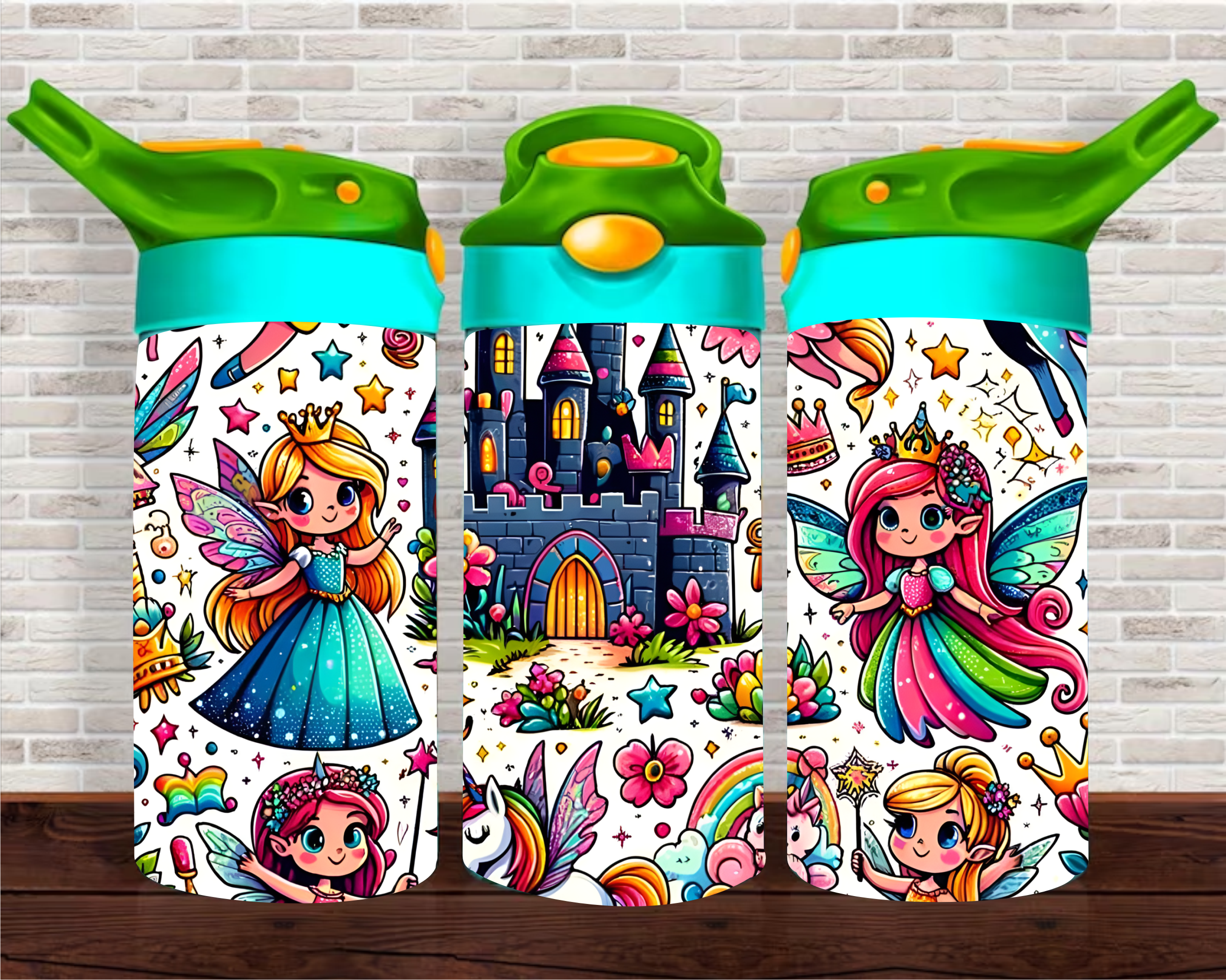 Princess & Castle - 12 oz Tumbler Wrap Sublimation Transfers