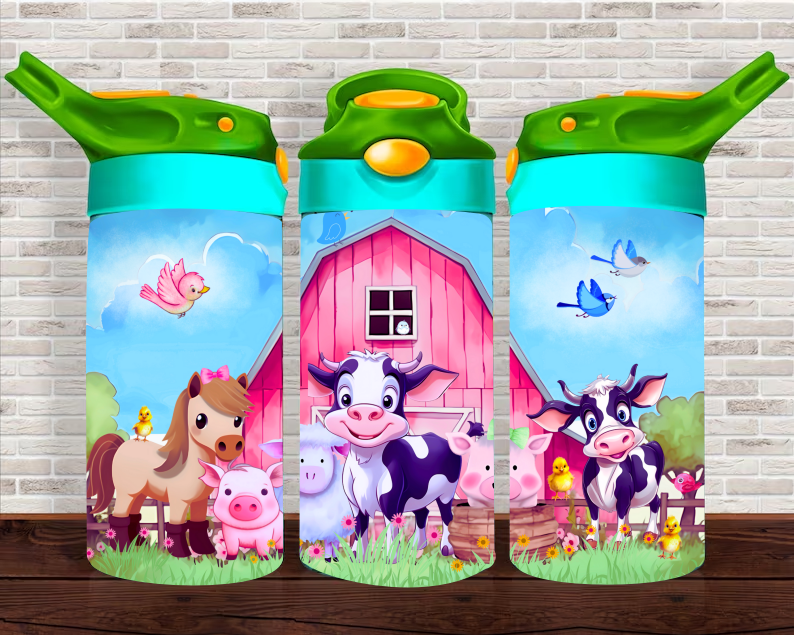 Farm Animals - 12 oz Tumbler Wrap Sublimation Transfers