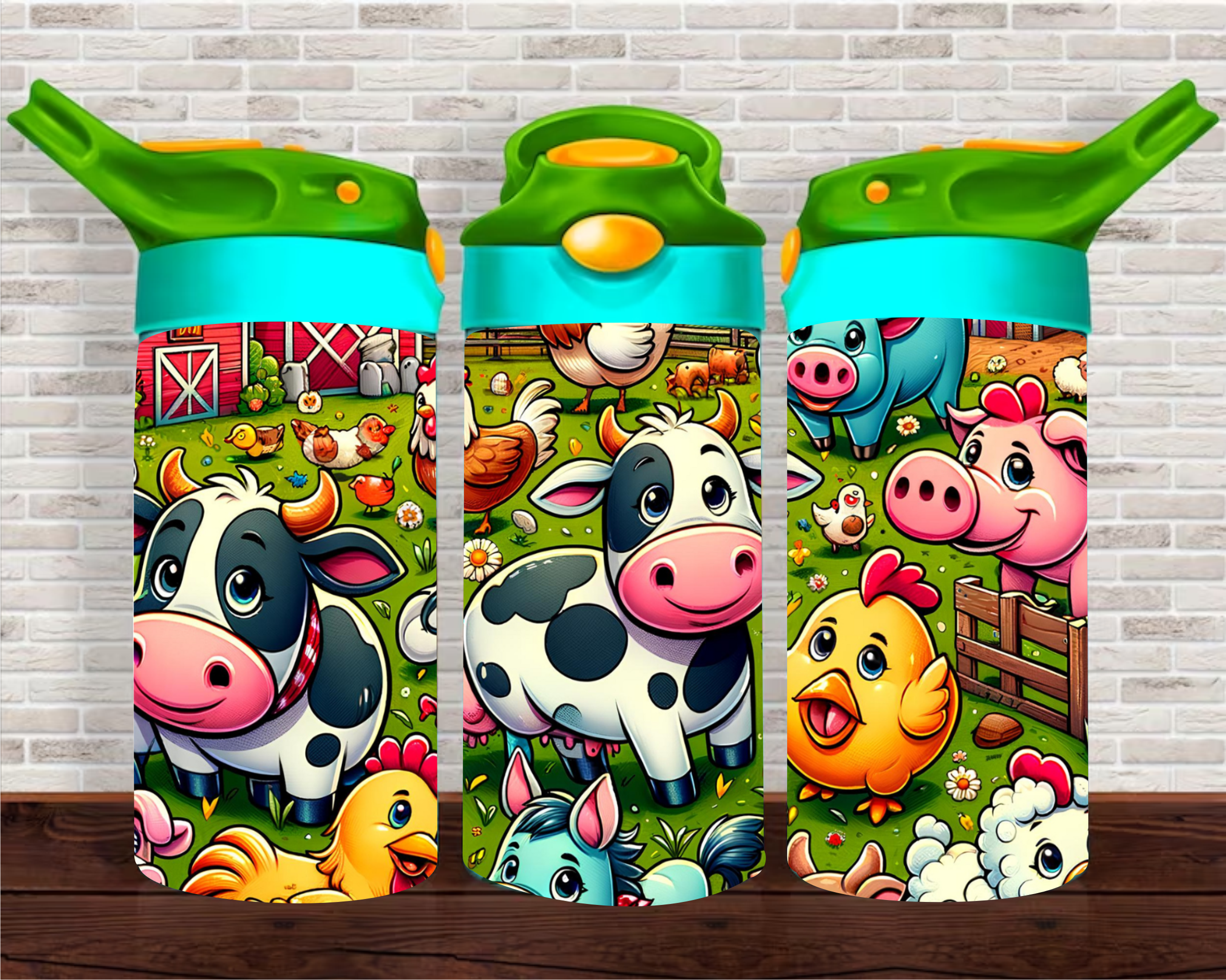 Farm Animals - 12 oz Tumbler Wrap Sublimation Transfers