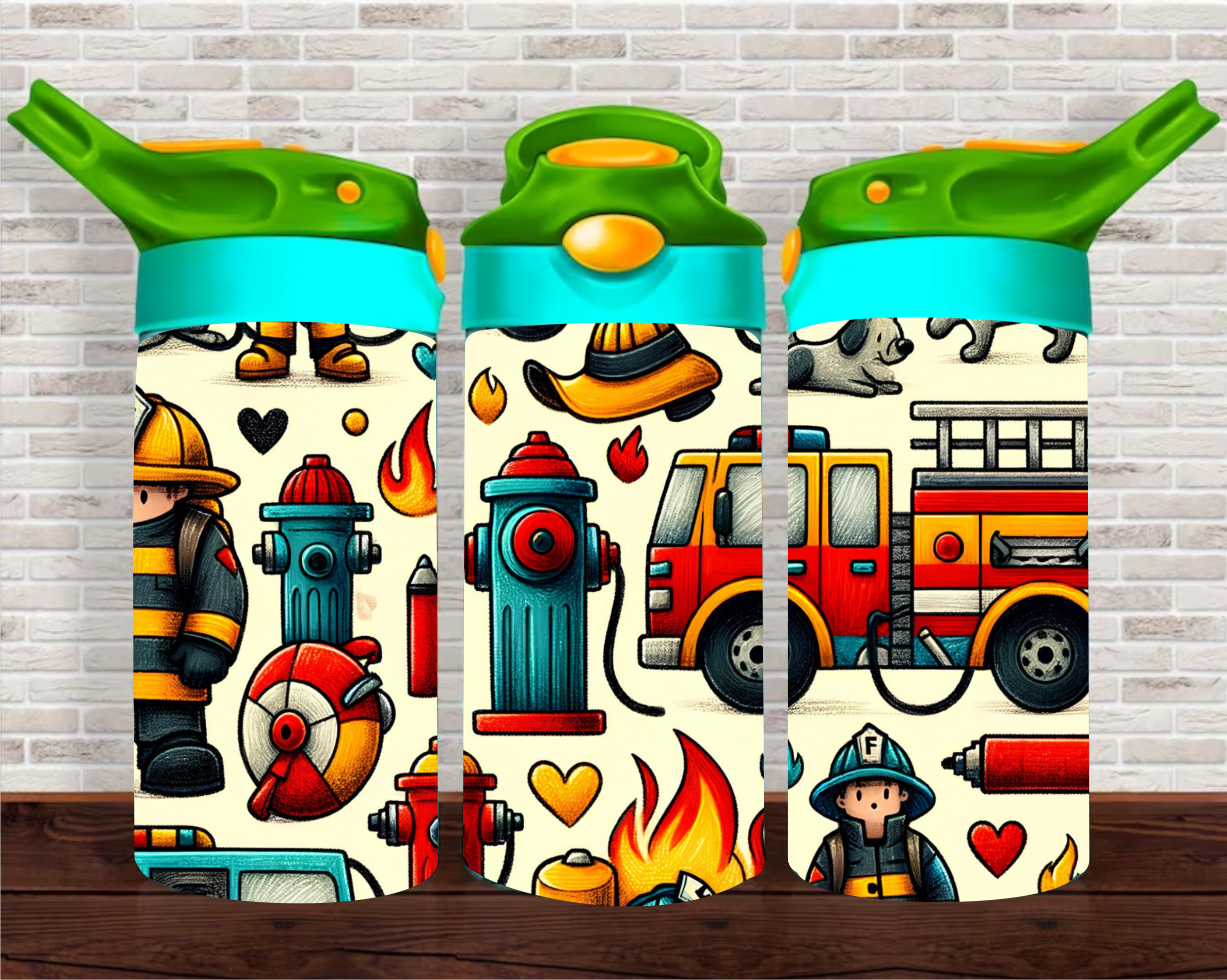 Fire Elements - 12 oz Tumbler Wrap Sublimation Transfers