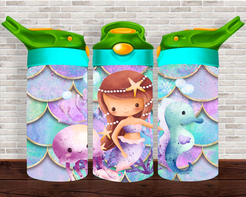 Mermaid - 12 oz Tumbler Wrap Sublimation Transfers