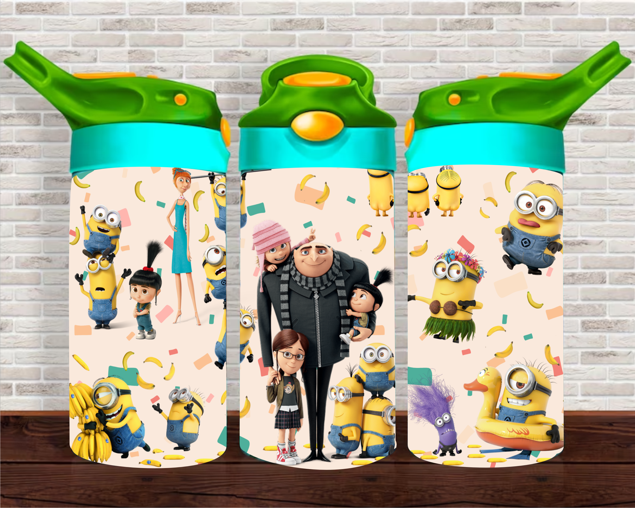 Characters - 12 oz Tumbler Wrap - Vinyl Transfers