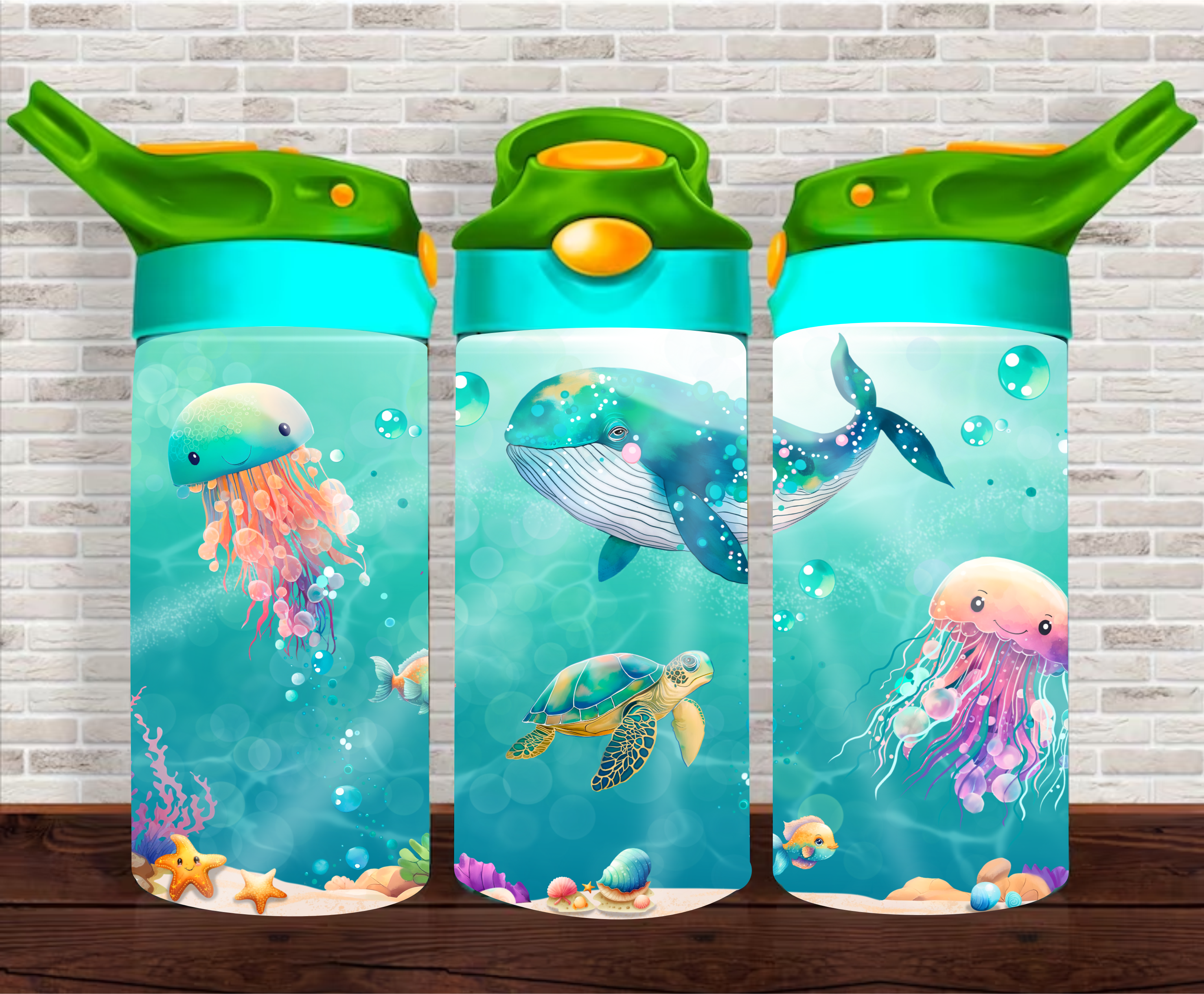 Under the Sea - 12 oz Tumbler Wrap Sublimation Transfers