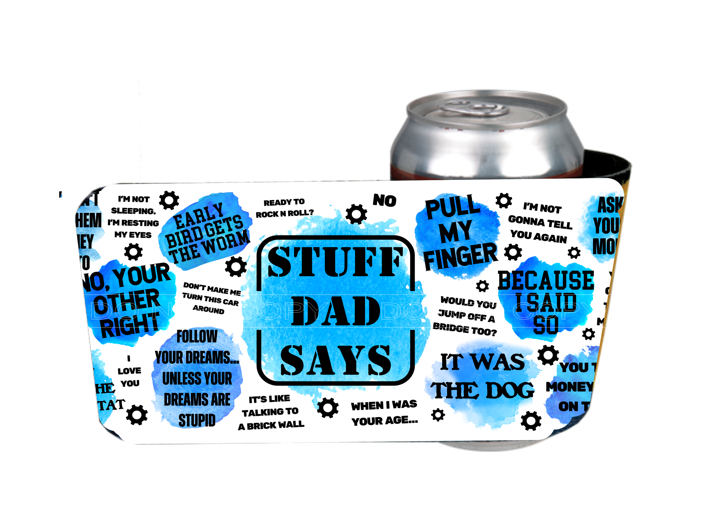 12 oz Can Holders & Slap Wrap - Sublimation Transfers