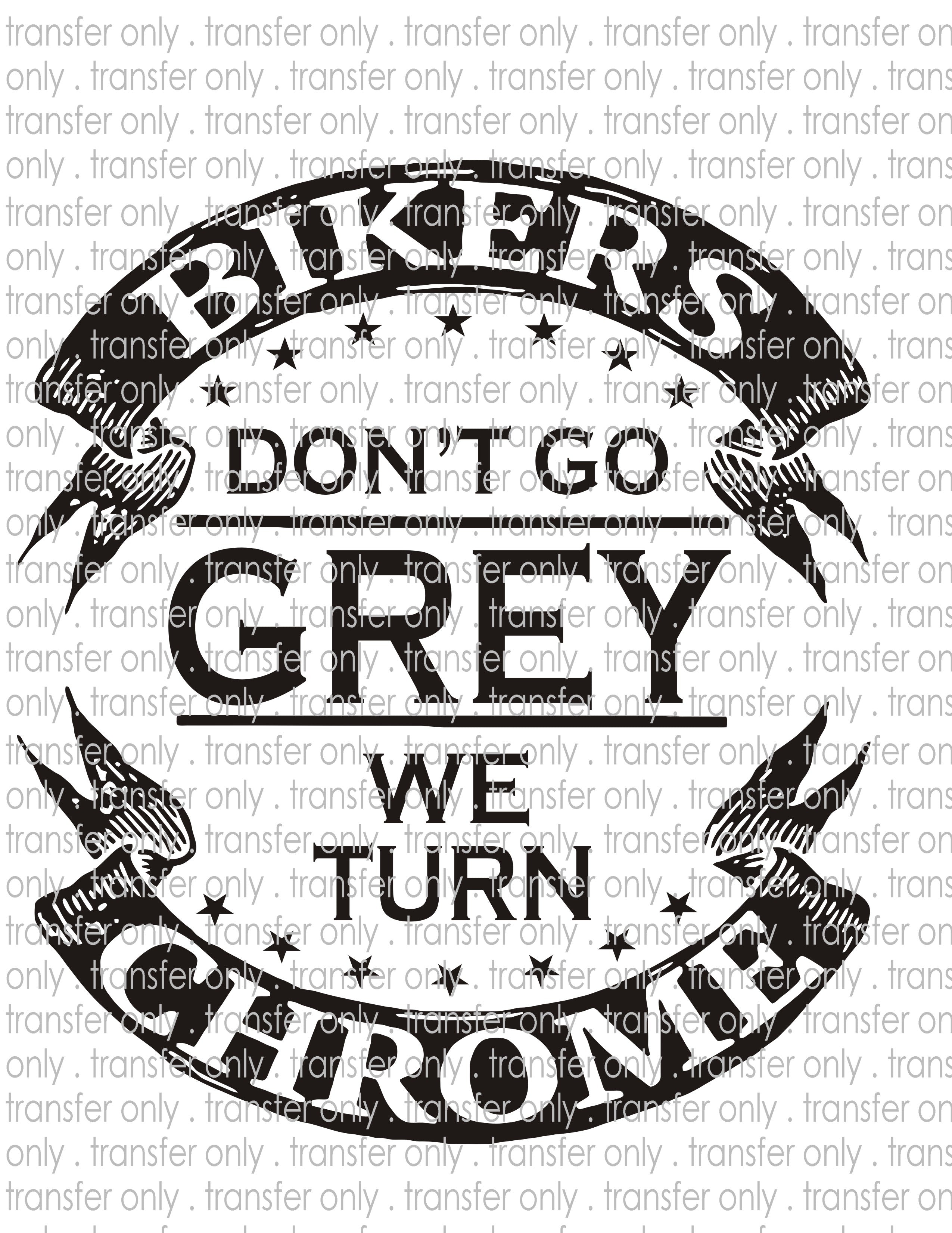 Biker - Turn Chrome - Waterslide, Sublimation Transfers