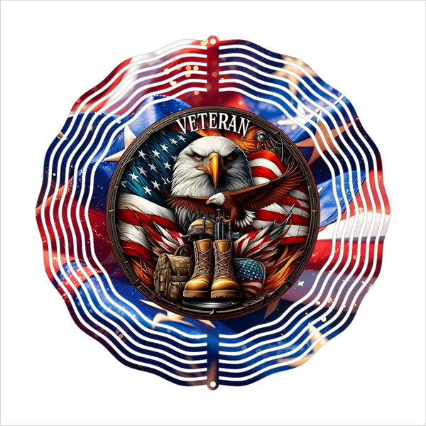 Veteran - Wind Spinner - Sublimation Transfer