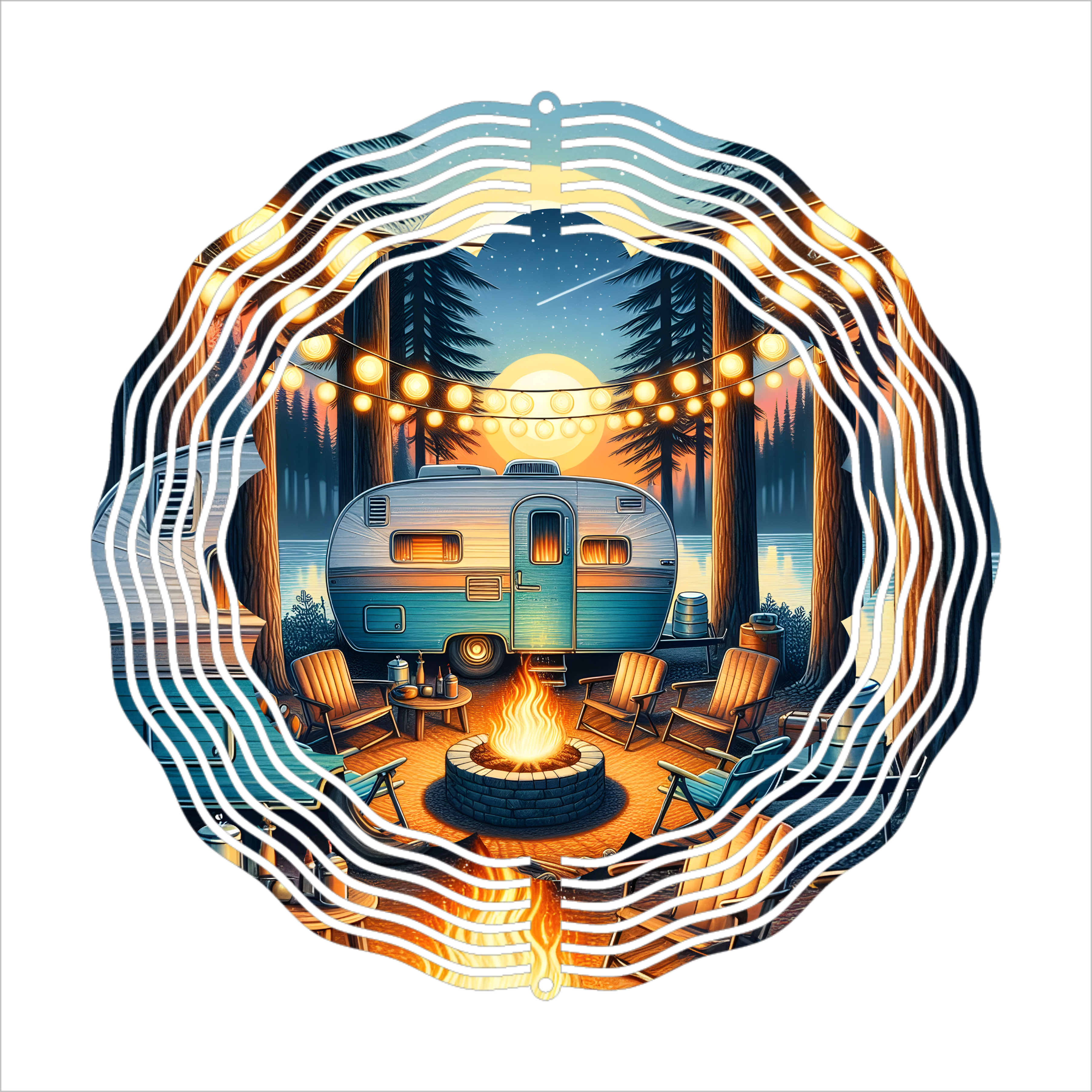 Camping - Wind Spinner - Sublimation Transfer