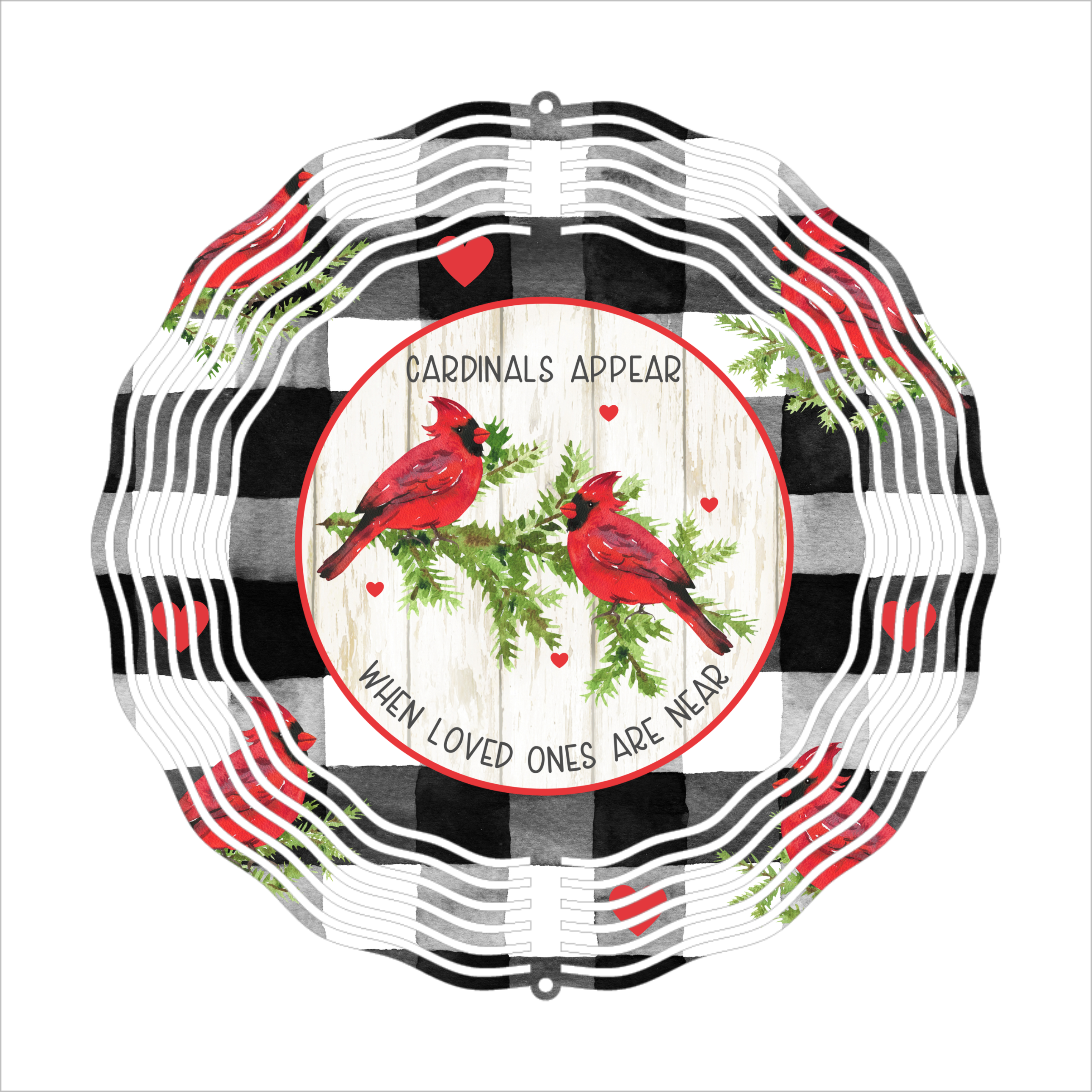 Cardinal Appear When Loved Ones Are Near - Wind Spinner - Sublimation Transfer