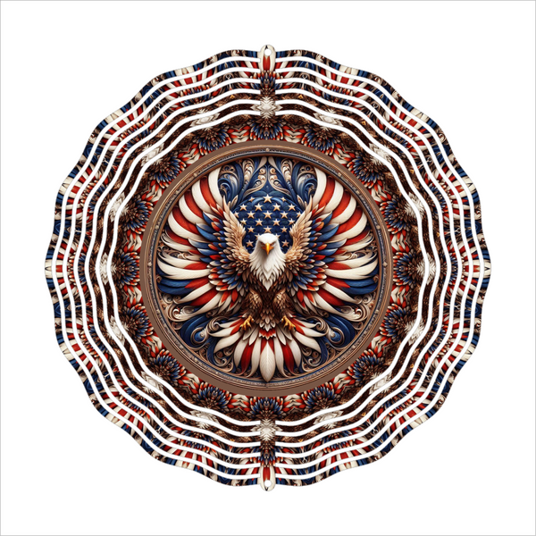 American Eagle - Wind Spinner - Sublimation Transfer