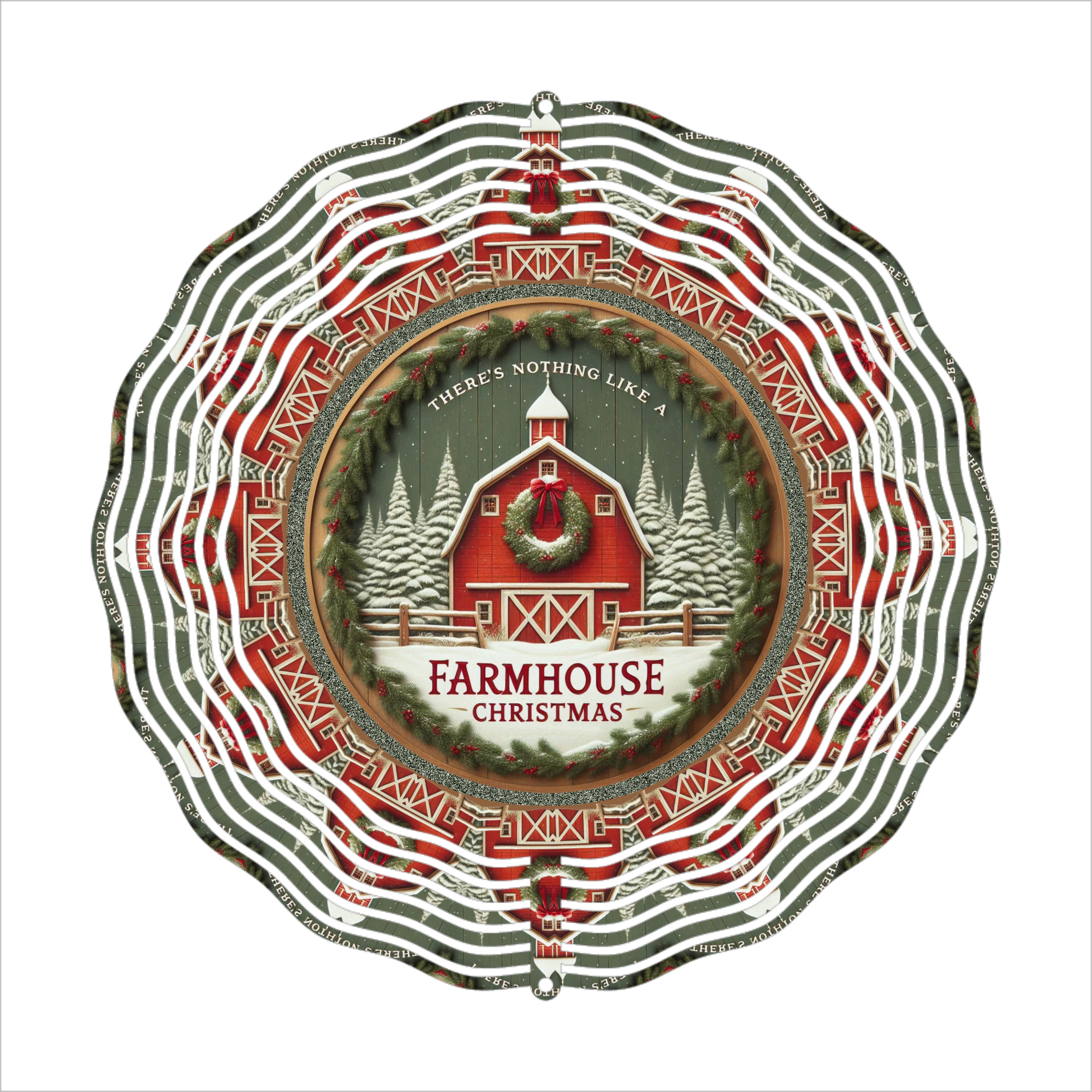 Farmhouse Christmas - Wind Spinner - Sublimation Transfer