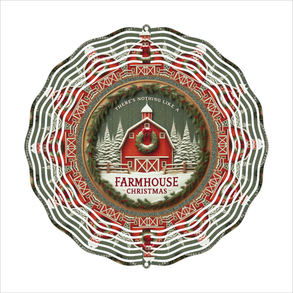 Farmhouse Christmas - Wind Spinner - Sublimation Transfer